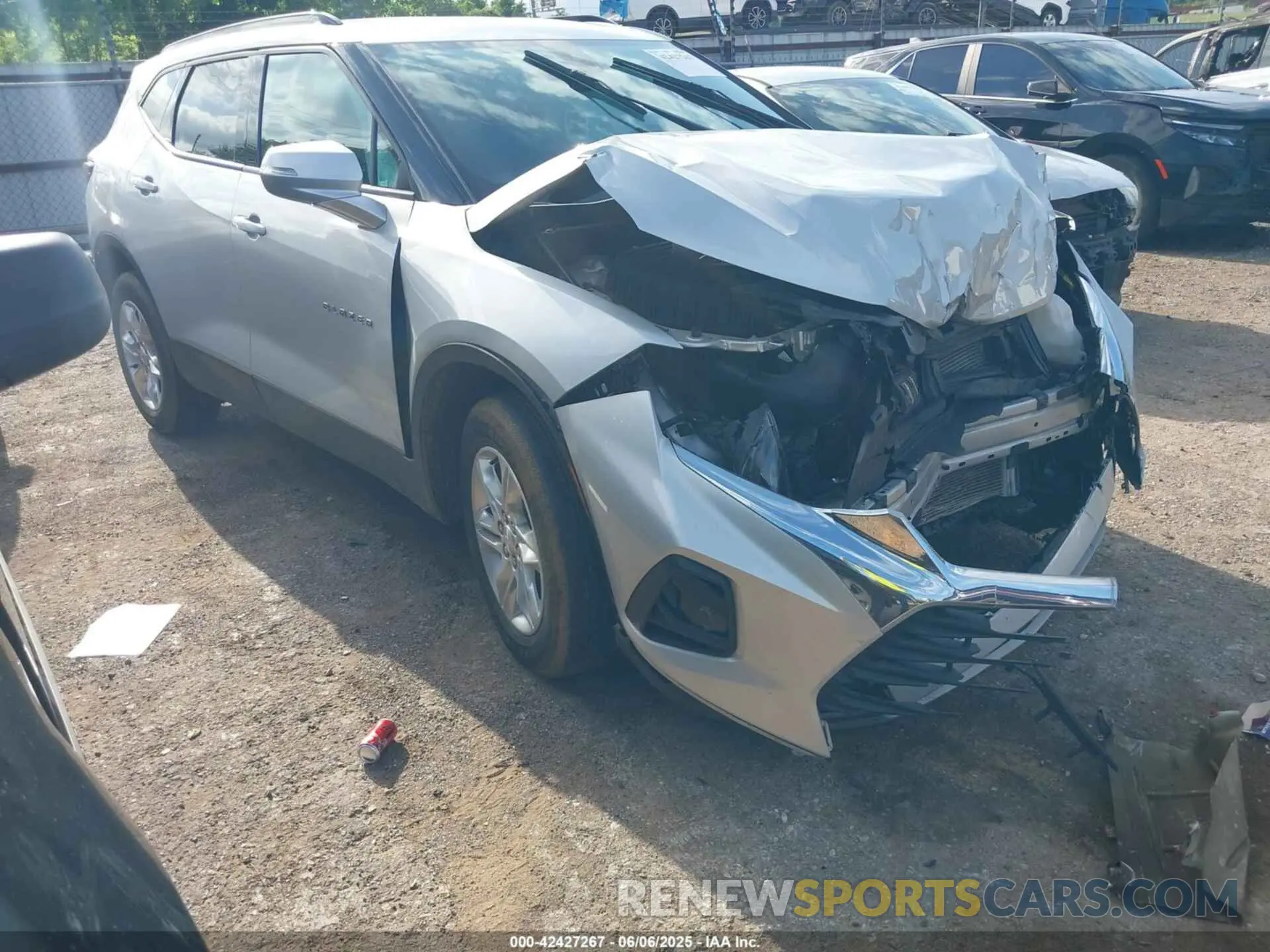 1 Photograph of a damaged car 3GNKBCRS1MS509576 CHEVROLET BLAZER 2021