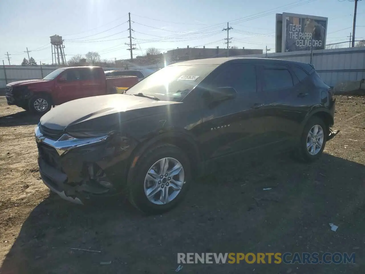 1 Photograph of a damaged car 3GNKBCRS1MS565257 CHEVROLET BLAZER 2021