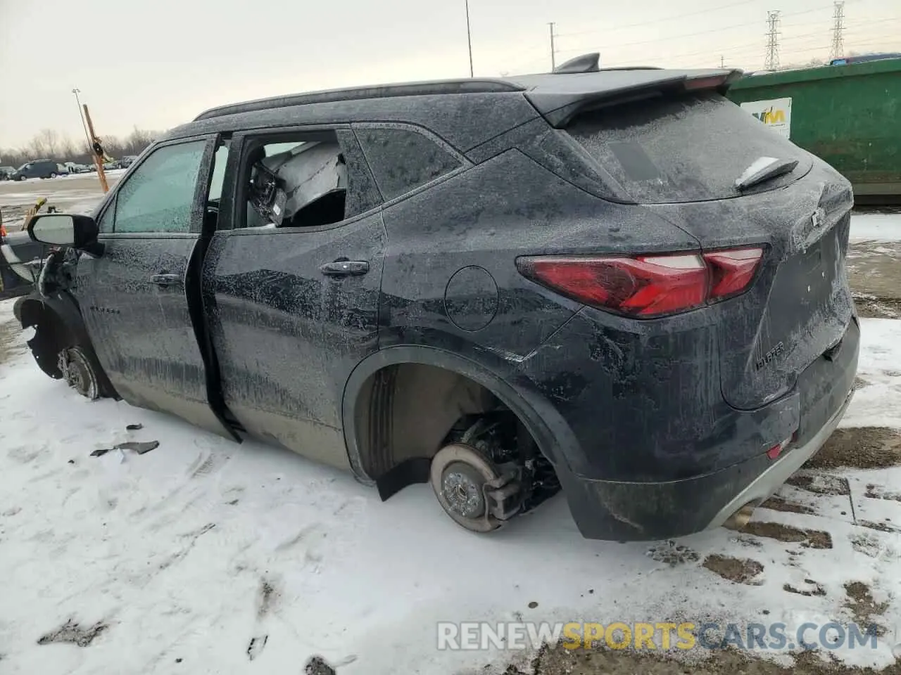 2 Photograph of a damaged car 3GNKBCRS2MS549424 CHEVROLET BLAZER 2021
