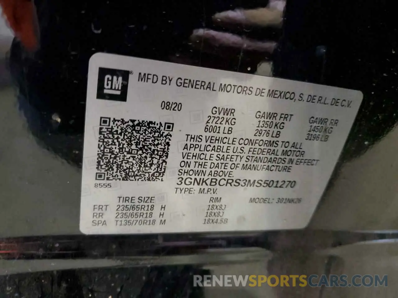 15 Photograph of a damaged car 3GNKBCRS3MS501270 CHEVROLET BLAZER 2021