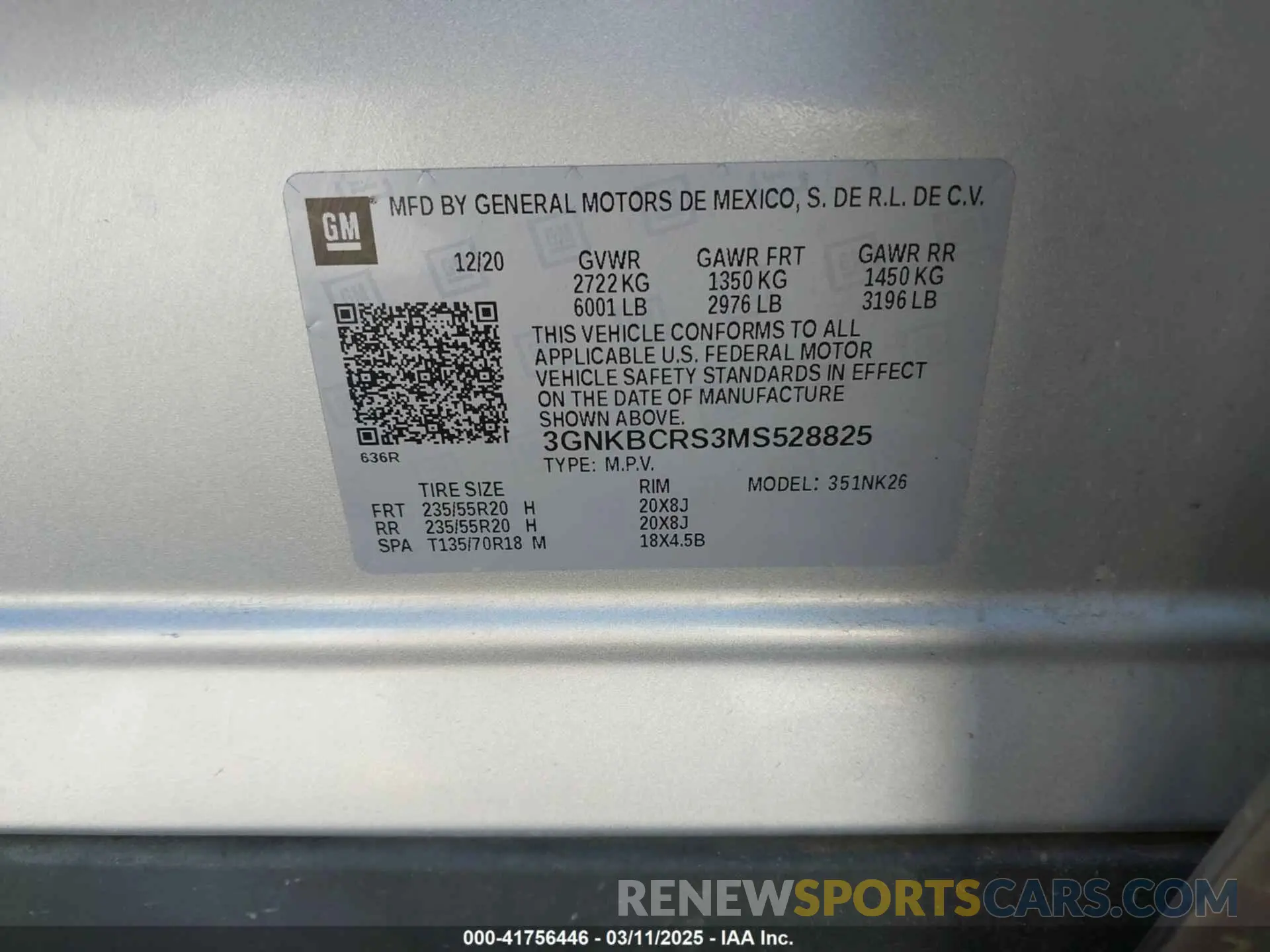 9 Photograph of a damaged car 3GNKBCRS3MS528825 CHEVROLET BLAZER 2021