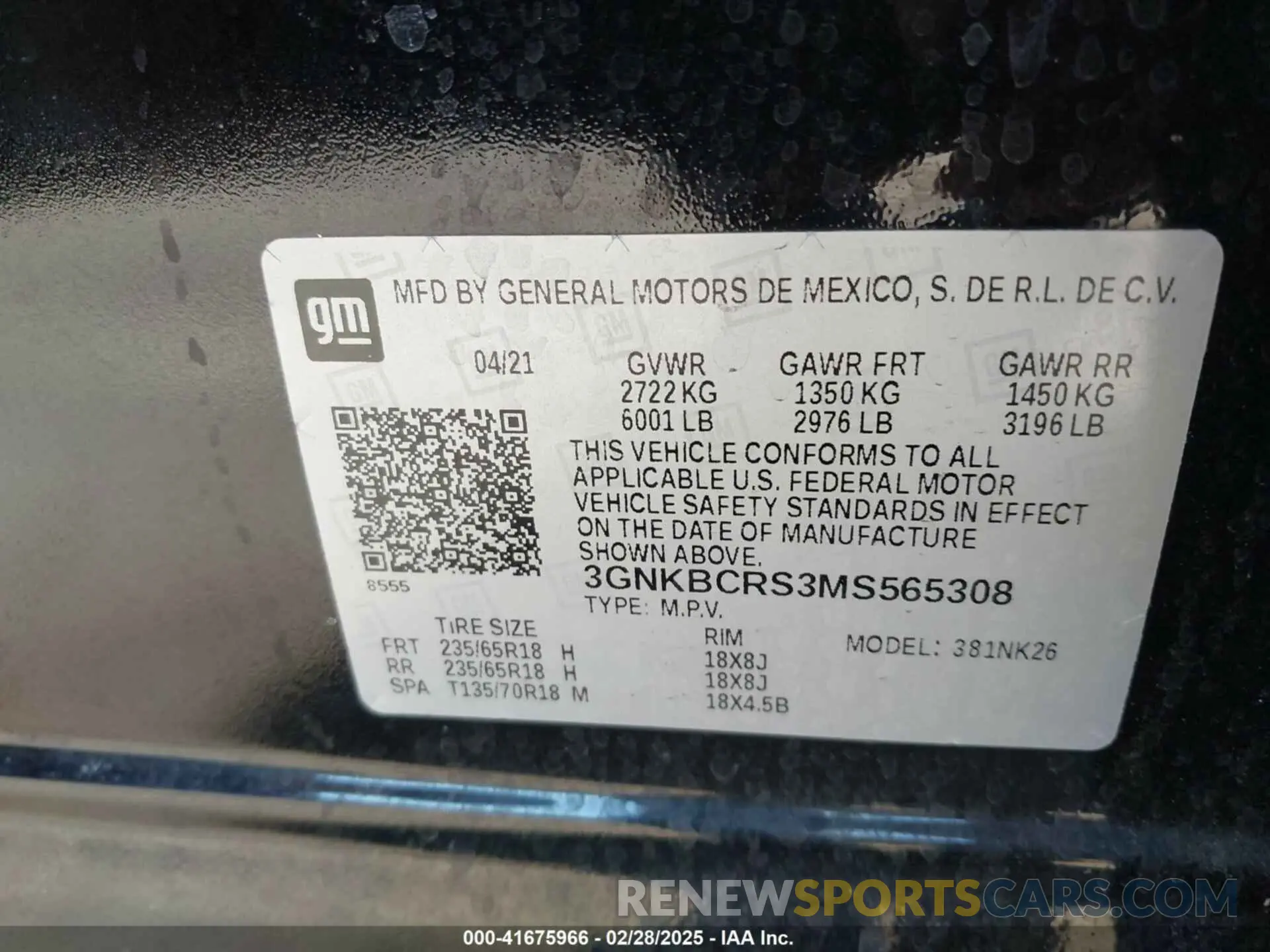 9 Photograph of a damaged car 3GNKBCRS3MS565308 CHEVROLET BLAZER 2021
