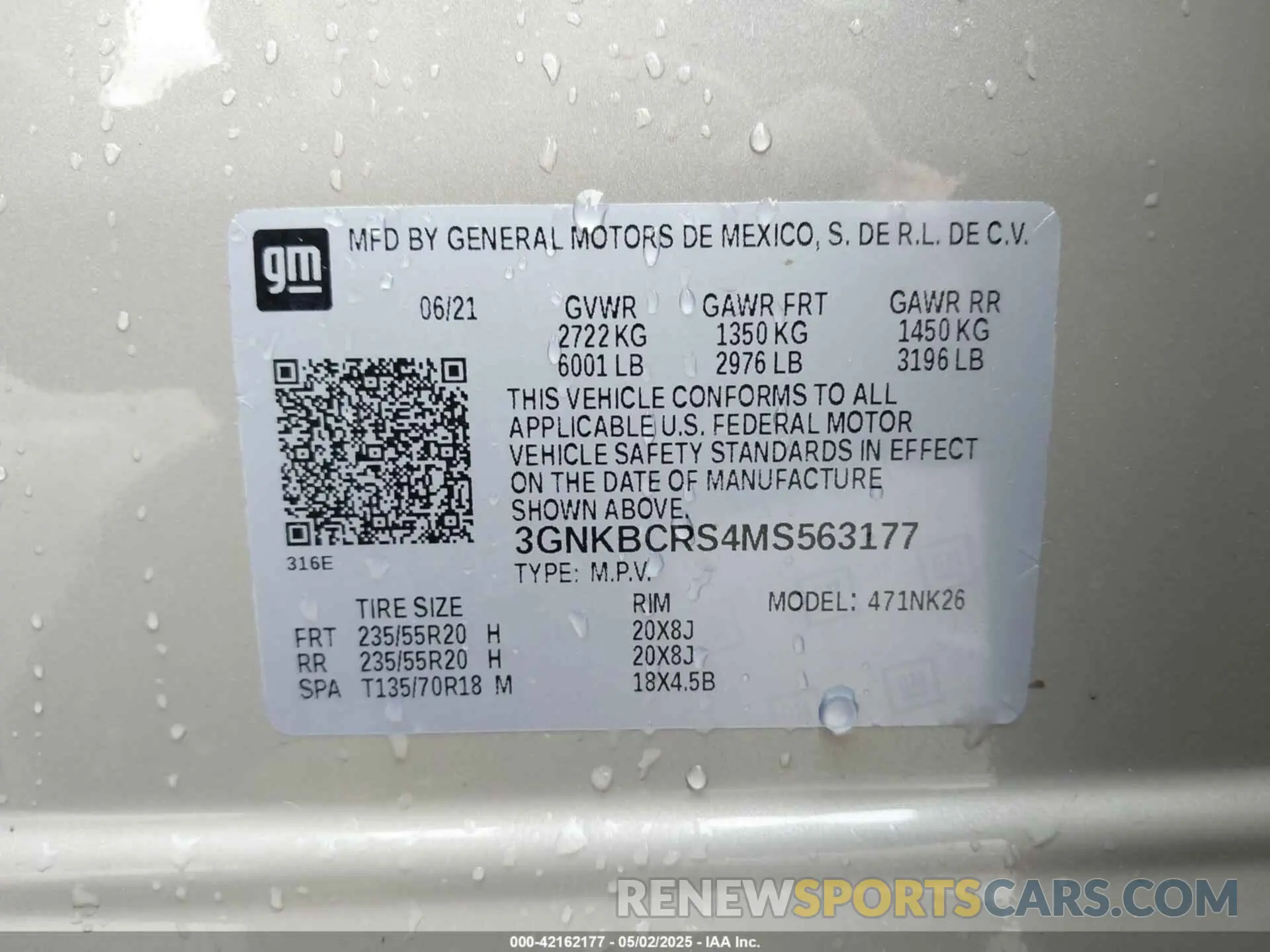 9 Photograph of a damaged car 3GNKBCRS4MS563177 CHEVROLET BLAZER 2021
