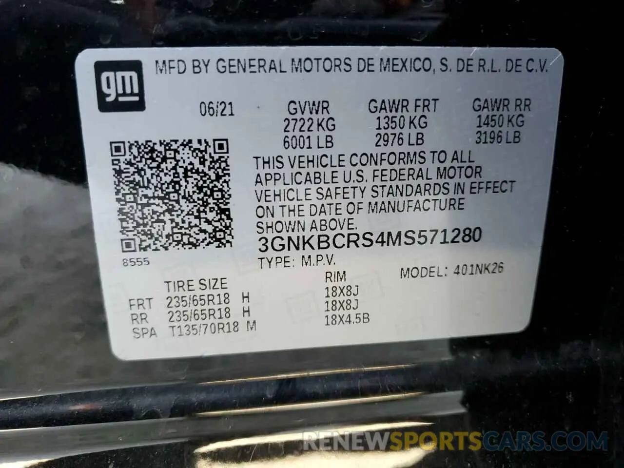 14 Photograph of a damaged car 3GNKBCRS4MS571280 CHEVROLET BLAZER 2021