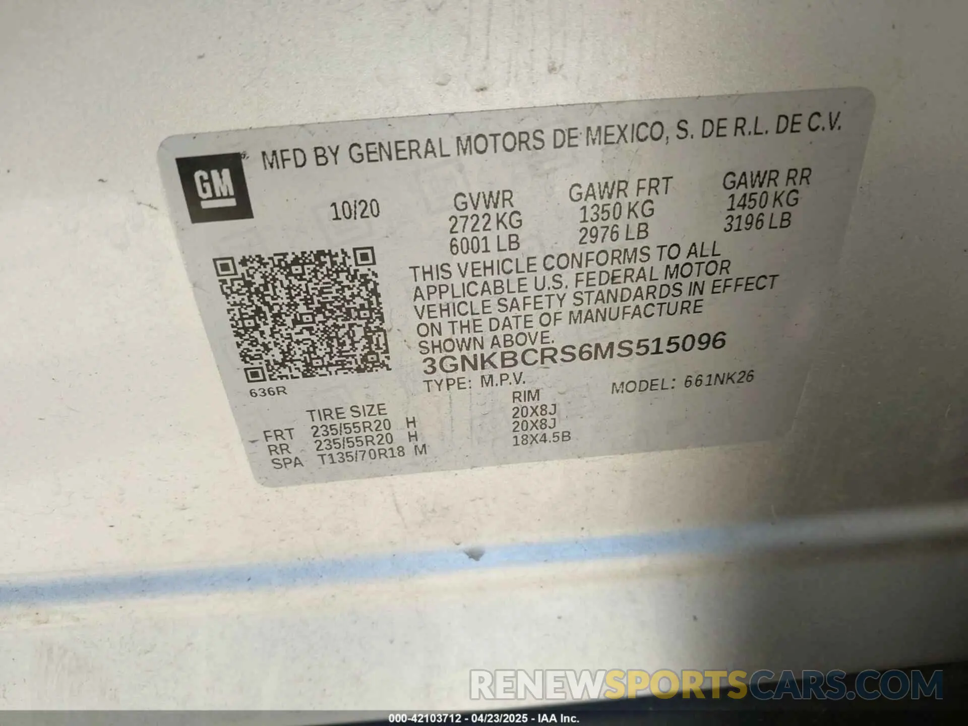 9 Photograph of a damaged car 3GNKBCRS6MS515096 CHEVROLET BLAZER 2021