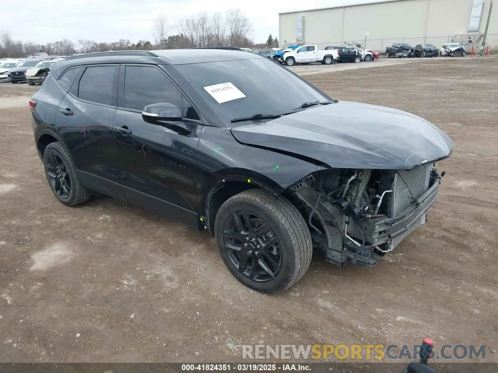 1 Photograph of a damaged car 3GNKBCRS6MS535395 CHEVROLET BLAZER 2021