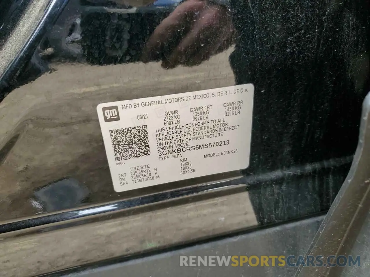 15 Photograph of a damaged car 3GNKBCRS6MS570213 CHEVROLET BLAZER 2021