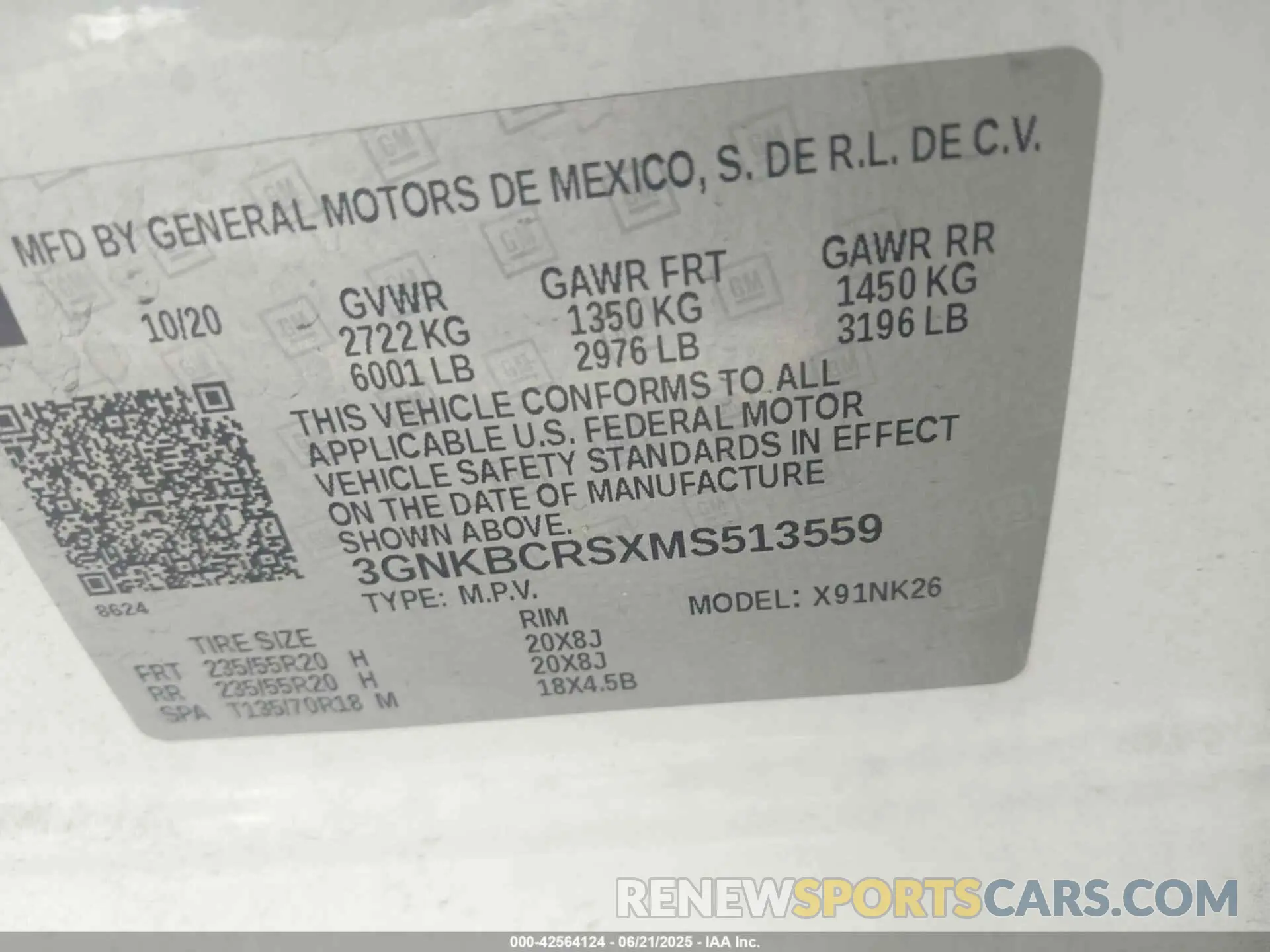 9 Photograph of a damaged car 3GNKBCRSXMS513559 CHEVROLET BLAZER 2021