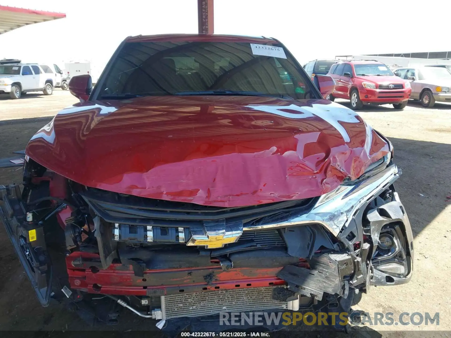 12 Photograph of a damaged car 3GNKBCRSXMS575608 CHEVROLET BLAZER 2021