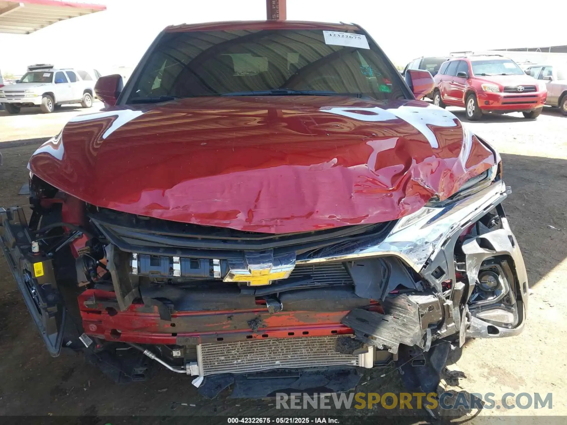 6 Photograph of a damaged car 3GNKBCRSXMS575608 CHEVROLET BLAZER 2021