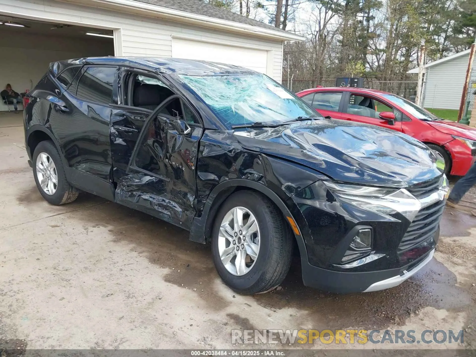 1 Photograph of a damaged car 3GNKBCRSXMS585331 CHEVROLET BLAZER 2021