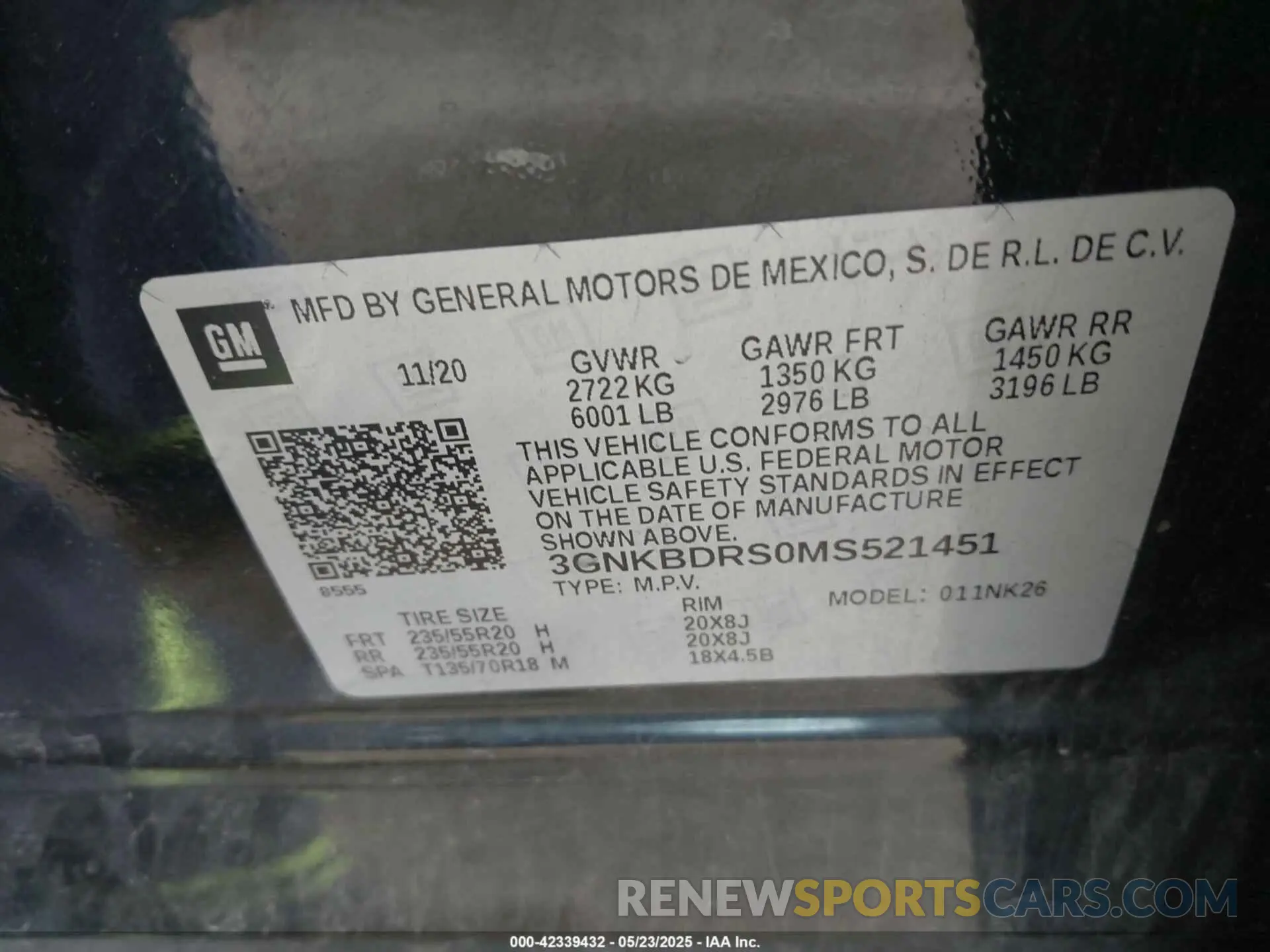 9 Photograph of a damaged car 3GNKBDRS0MS521451 CHEVROLET BLAZER 2021