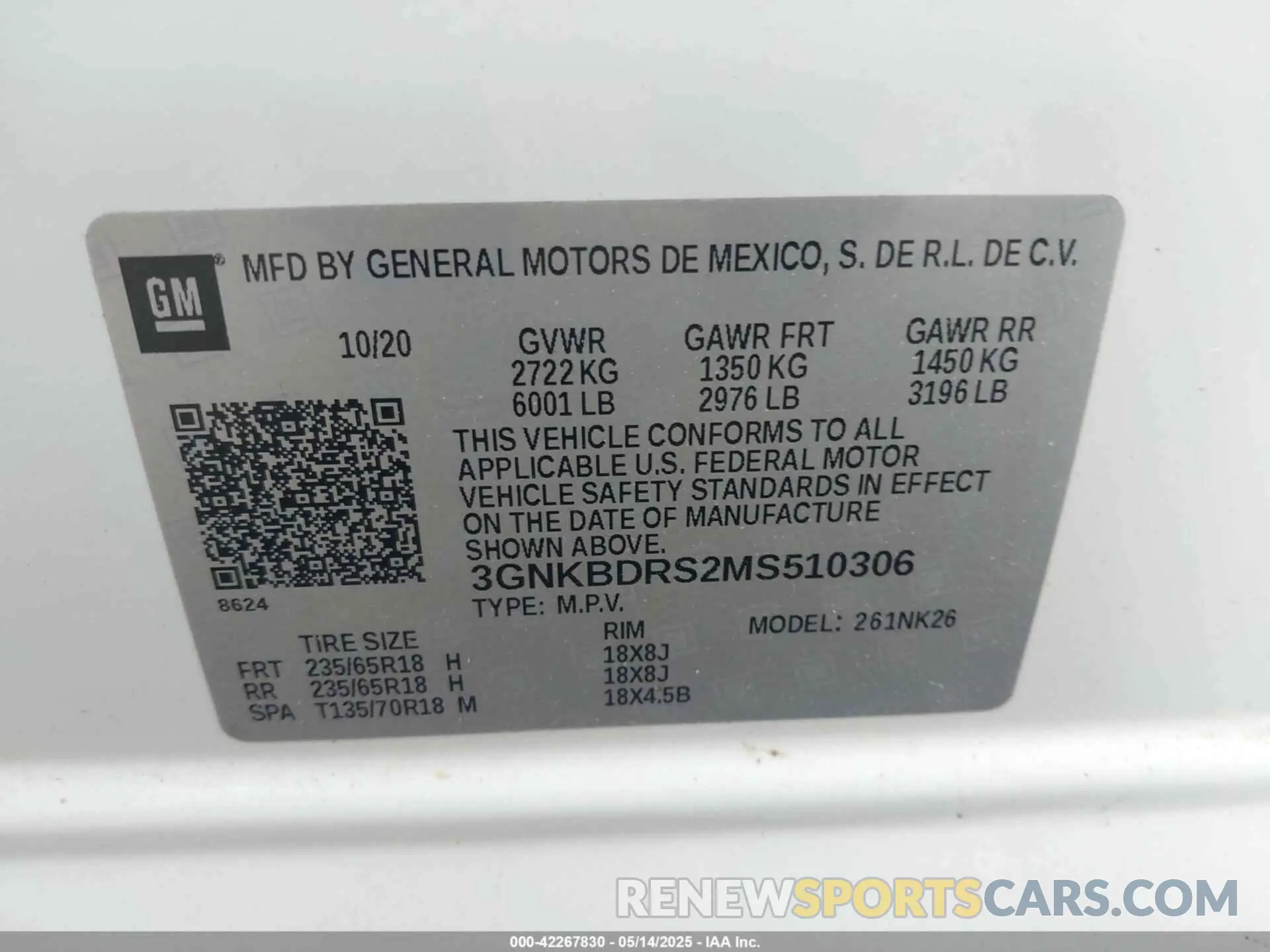 9 Photograph of a damaged car 3GNKBDRS2MS510306 CHEVROLET BLAZER 2021