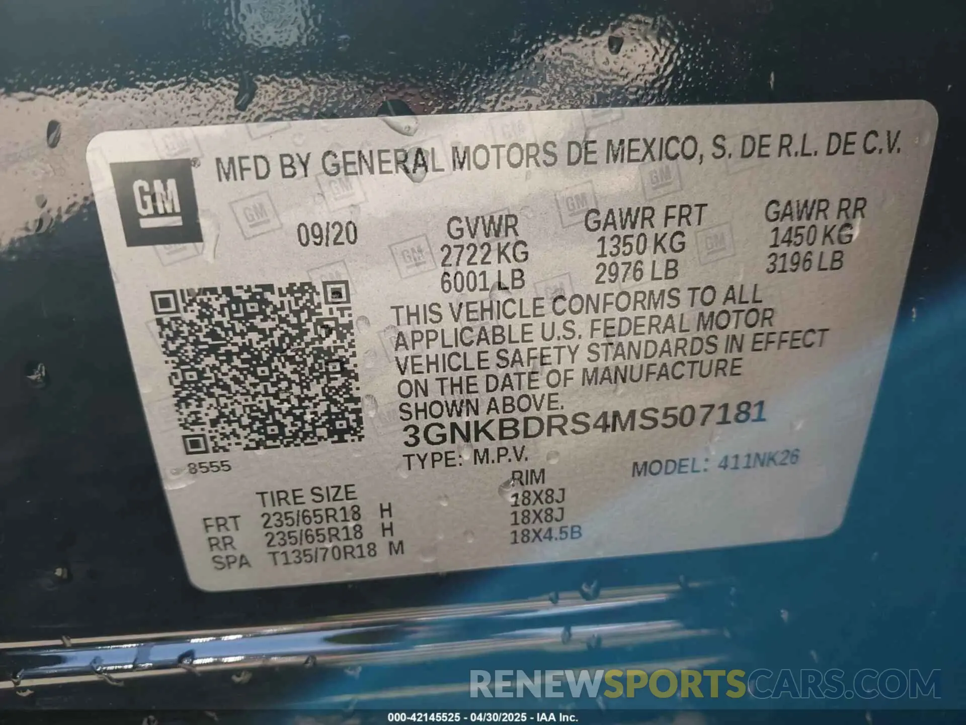 9 Photograph of a damaged car 3GNKBDRS4MS507181 CHEVROLET BLAZER 2021