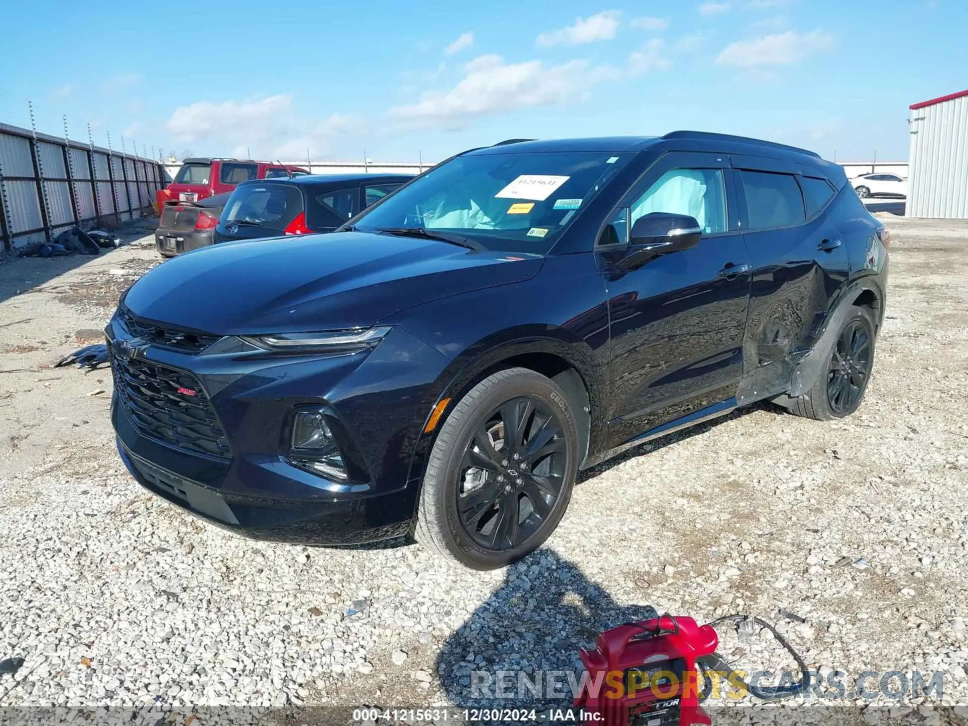 2 Photograph of a damaged car 3GNKBERS3MS528240 CHEVROLET BLAZER 2021