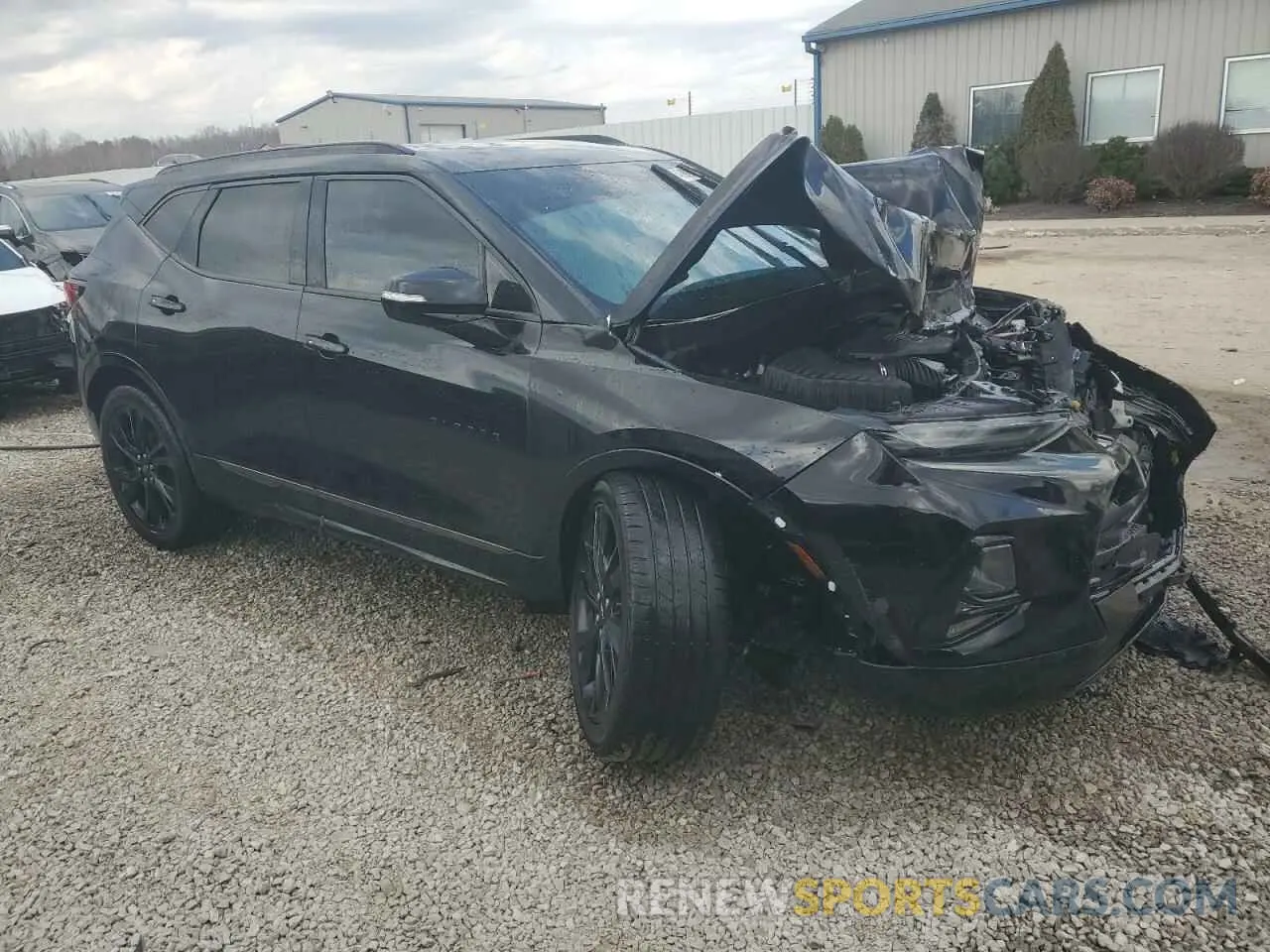 4 Photograph of a damaged car 3GNKBERS5MS528692 CHEVROLET BLAZER 2021