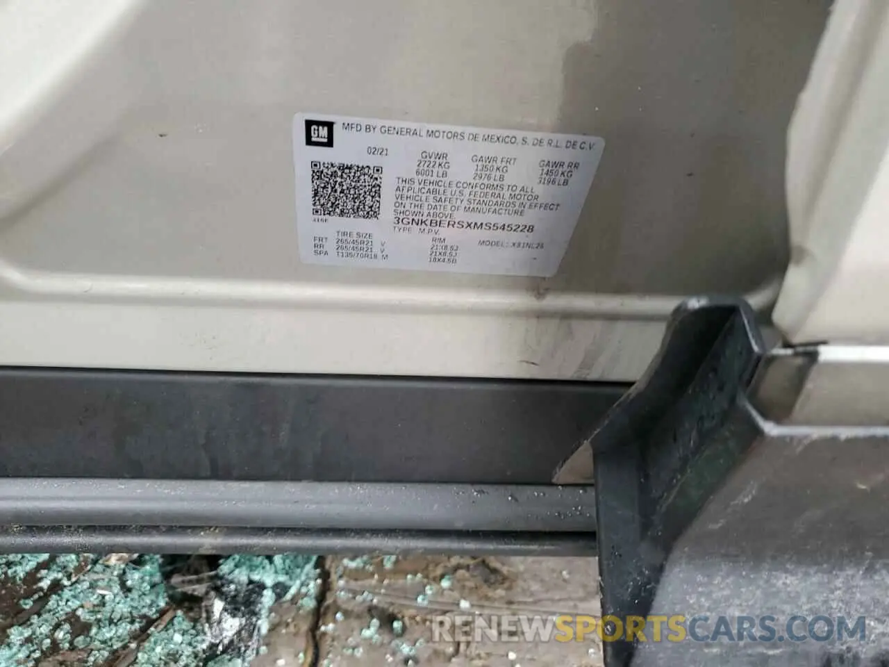 15 Photograph of a damaged car 3GNKBERSXMS545228 CHEVROLET BLAZER 2021