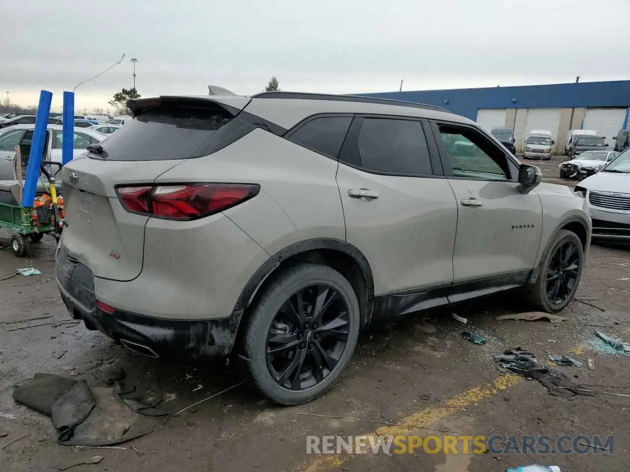 3 Photograph of a damaged car 3GNKBERSXMS545228 CHEVROLET BLAZER 2021