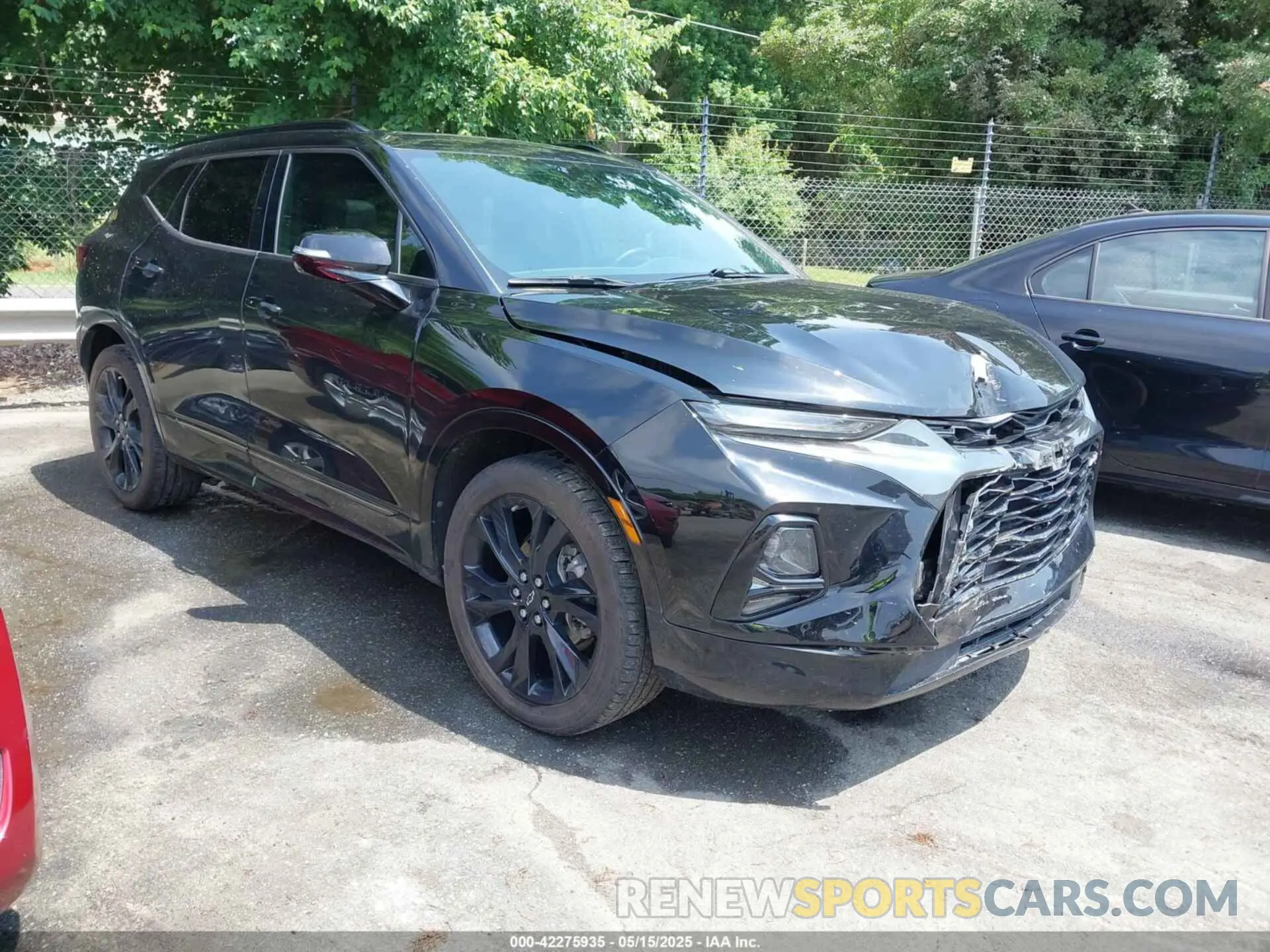 1 Photograph of a damaged car 3GNKBERSXMS552535 CHEVROLET BLAZER 2021