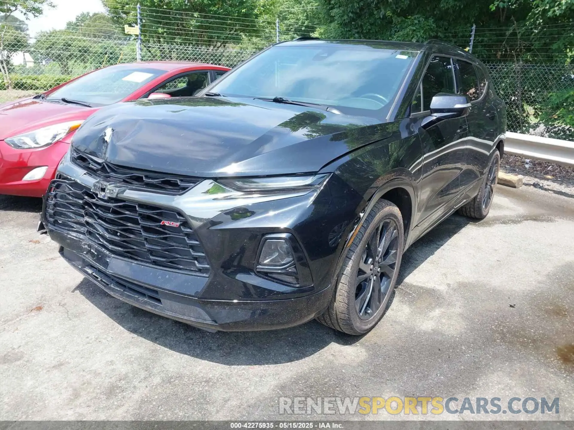2 Photograph of a damaged car 3GNKBERSXMS552535 CHEVROLET BLAZER 2021