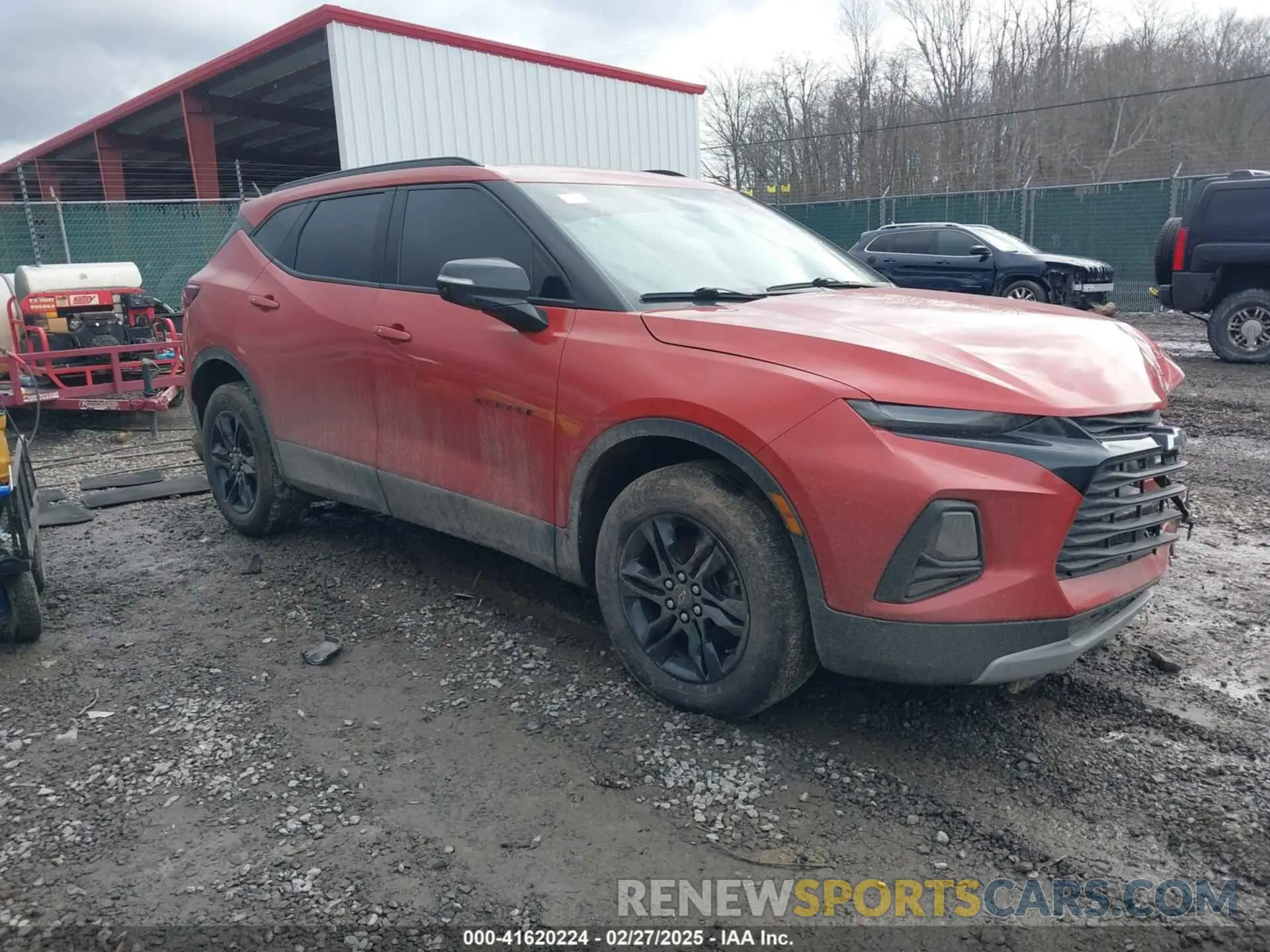 1 Photograph of a damaged car 3GNKBHR44MS547933 CHEVROLET BLAZER 2021