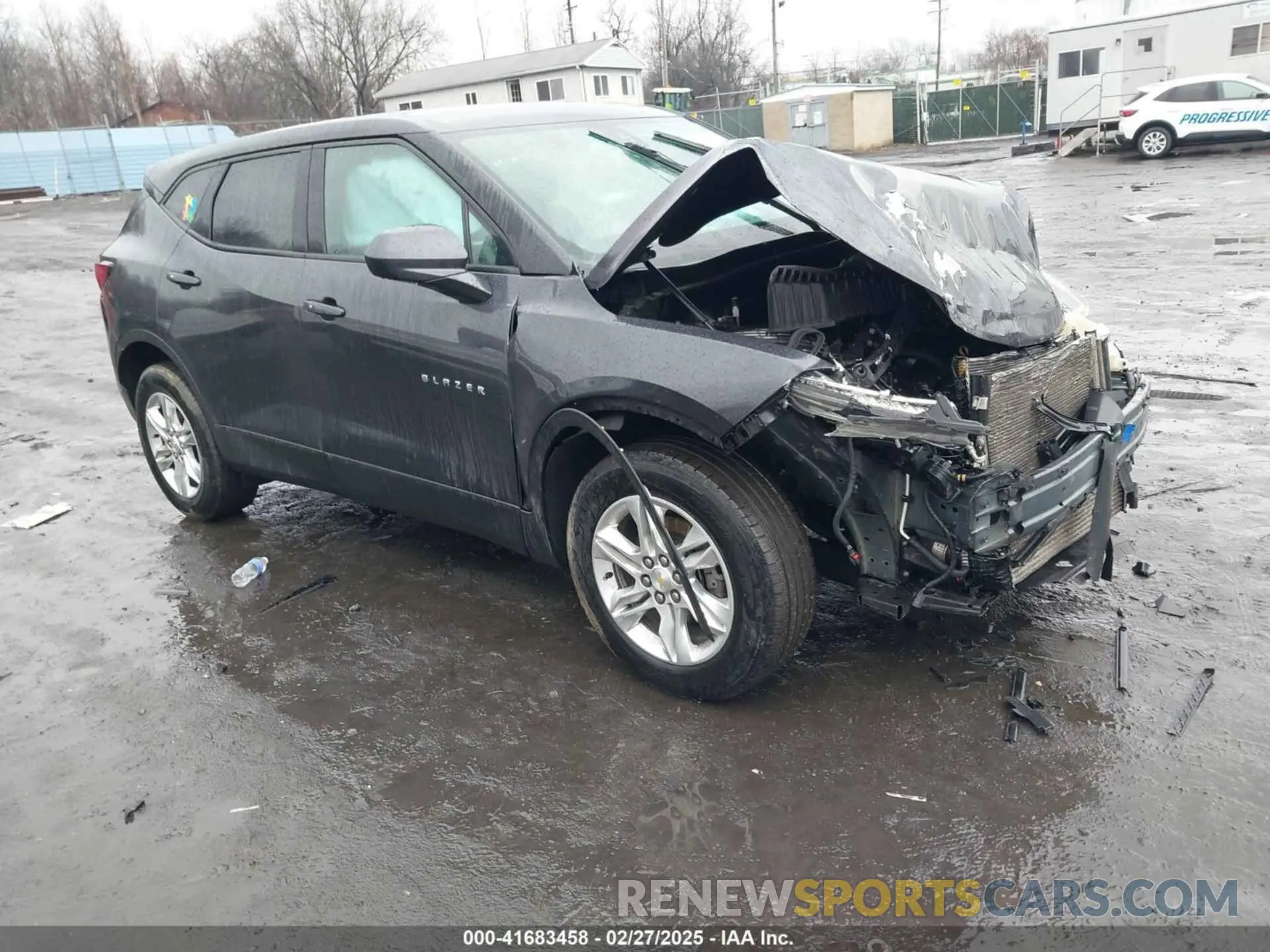 1 Photograph of a damaged car 3GNKBHR46MS522595 CHEVROLET BLAZER 2021