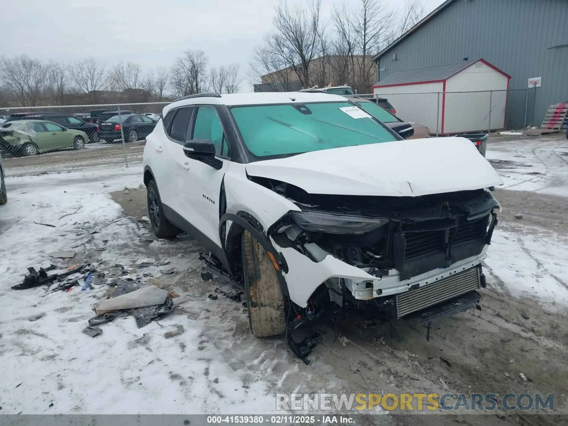 1 Photograph of a damaged car 3GNKBHR47MS562751 CHEVROLET BLAZER 2021