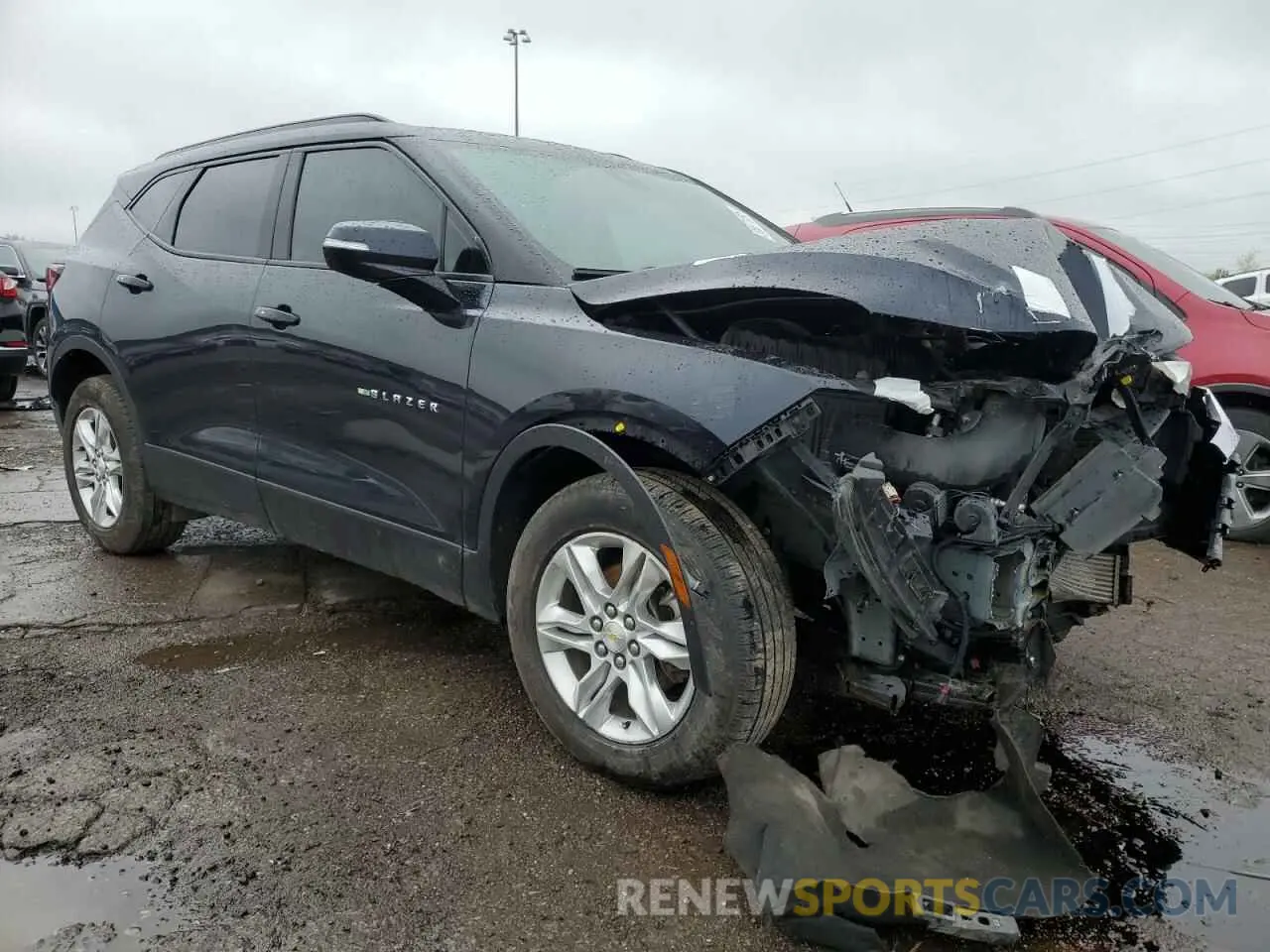 4 Photograph of a damaged car 3GNKBHR4XMS522793 CHEVROLET BLAZER 2021