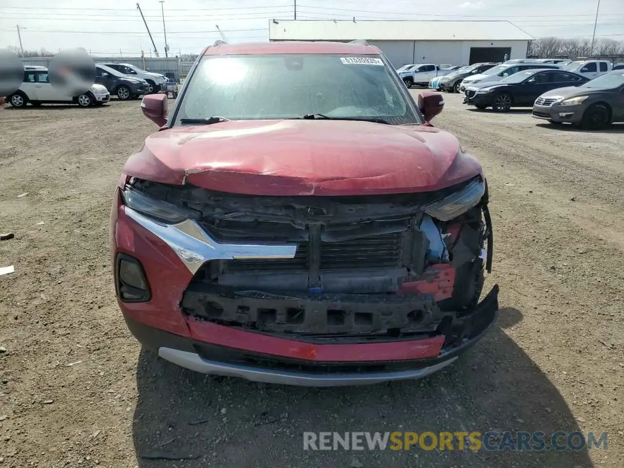 5 Photograph of a damaged car 3GNKBHR4XMS529341 CHEVROLET BLAZER 2021