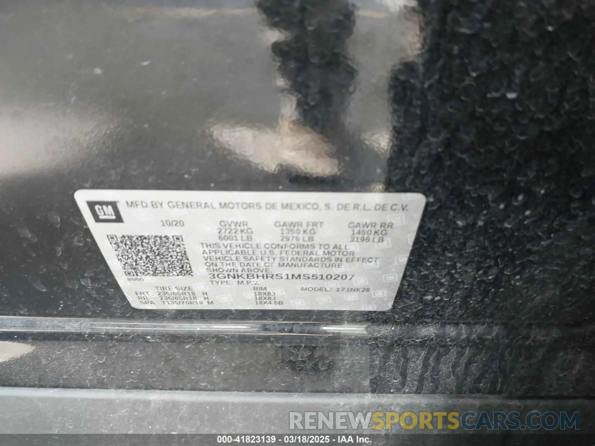 9 Photograph of a damaged car 3GNKBHRS1MS510207 CHEVROLET BLAZER 2021