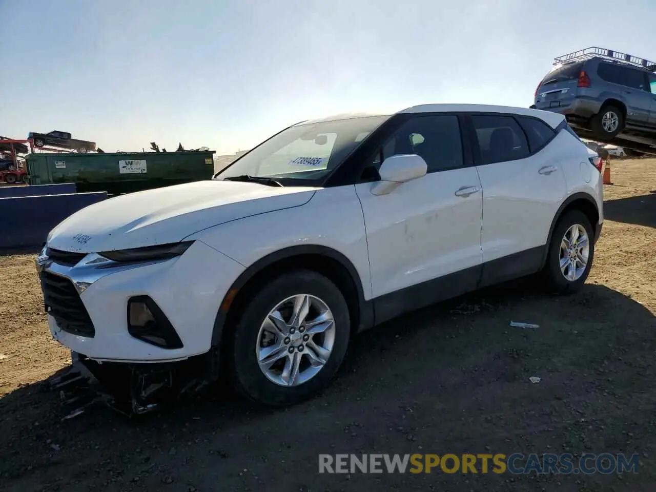 1 Photograph of a damaged car 3GNKBHRS1MS548424 CHEVROLET BLAZER 2021