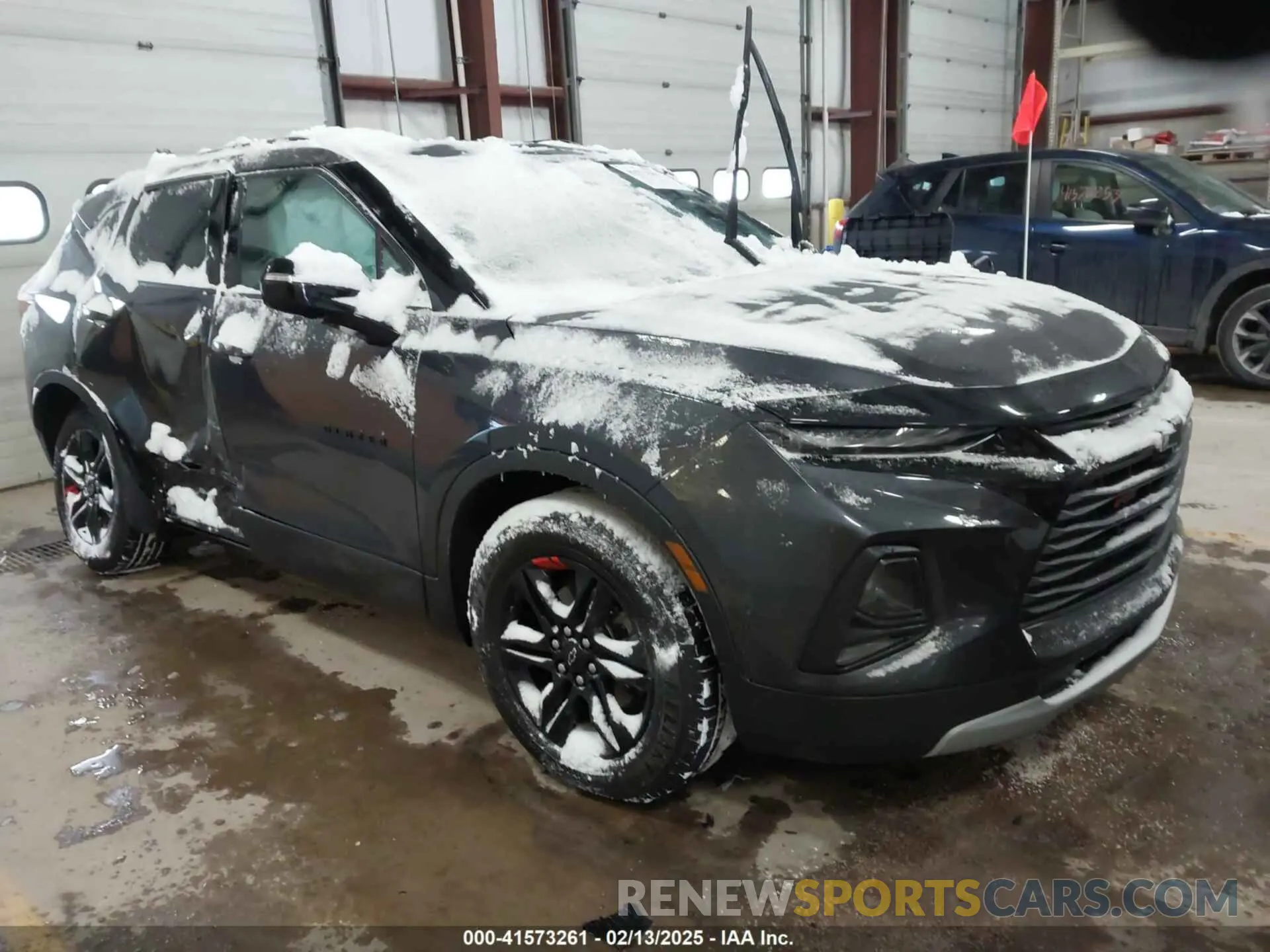 1 Photograph of a damaged car 3GNKBHRS6MS542750 CHEVROLET BLAZER 2021