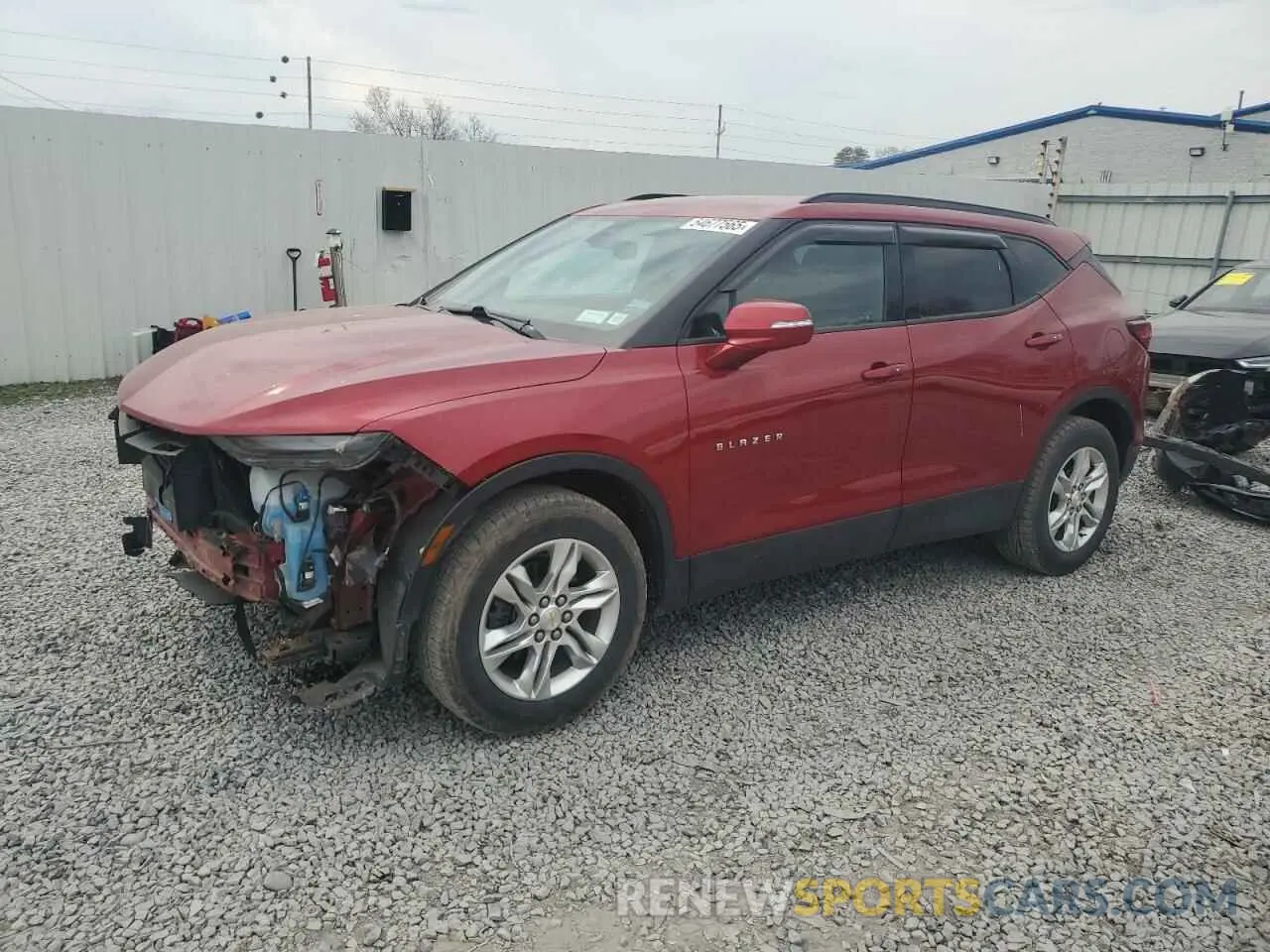 1 Photograph of a damaged car 3GNKBHRS7MS558973 CHEVROLET BLAZER 2021