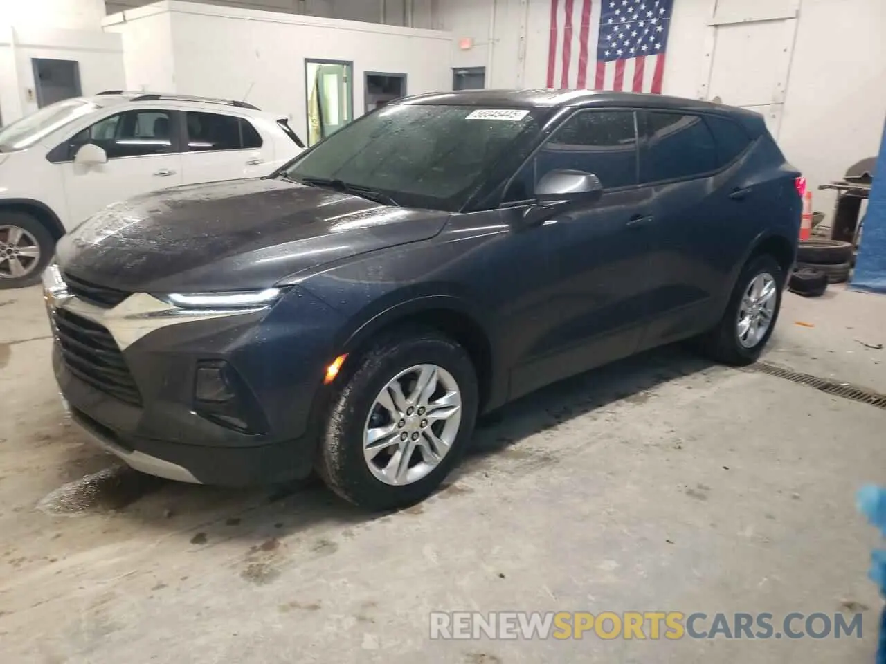1 Photograph of a damaged car 3GNKBHRS8MS566418 CHEVROLET BLAZER 2021