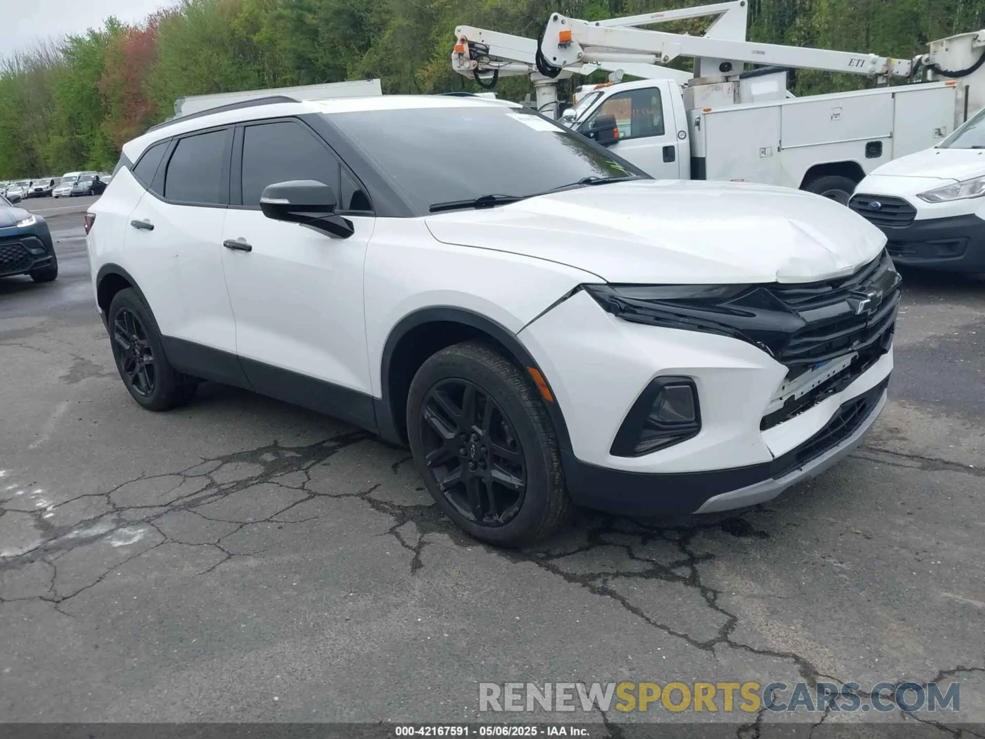 1 Photograph of a damaged car 3GNKBJRS1MS507041 CHEVROLET BLAZER 2021