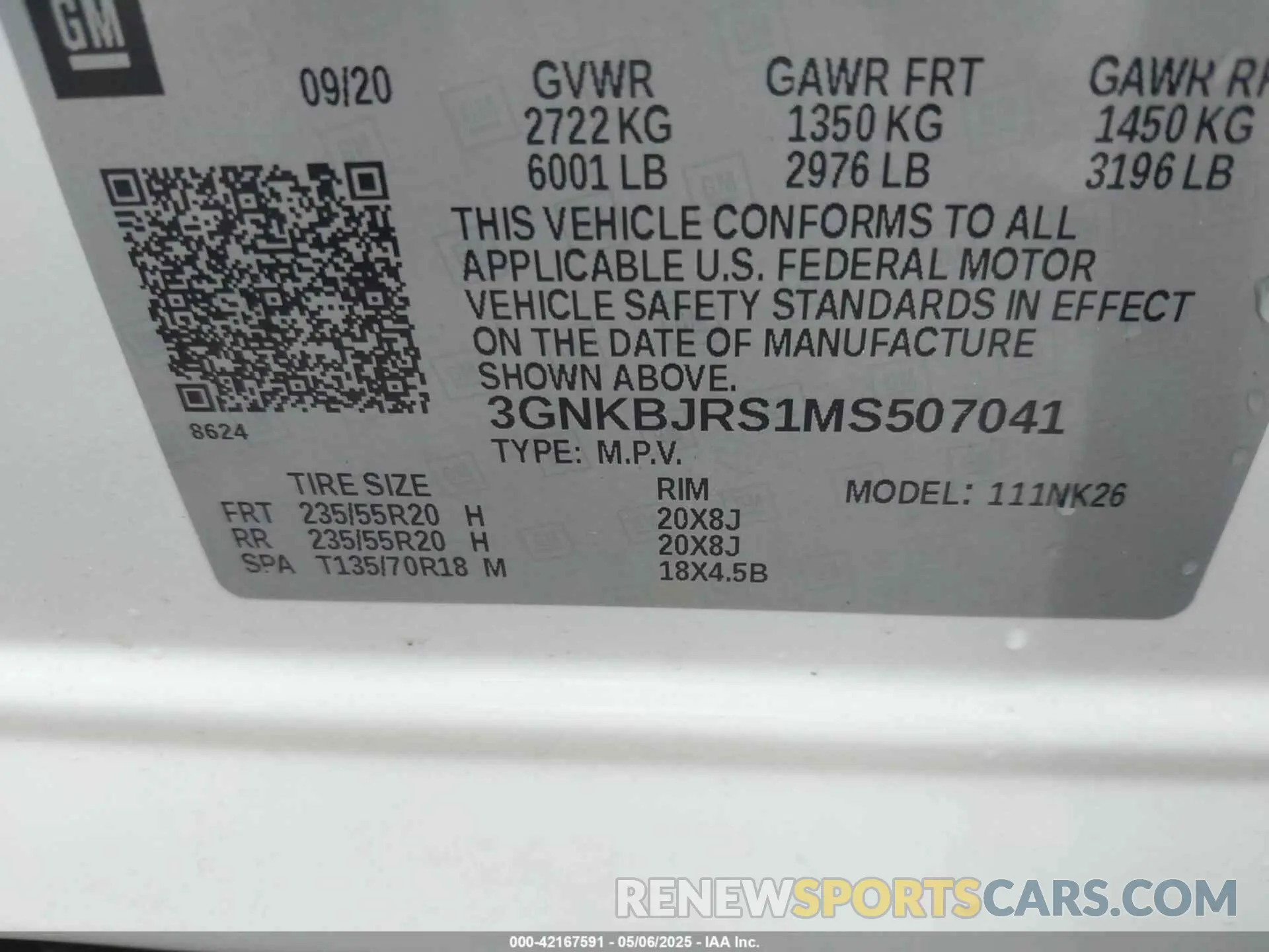 9 Photograph of a damaged car 3GNKBJRS1MS507041 CHEVROLET BLAZER 2021