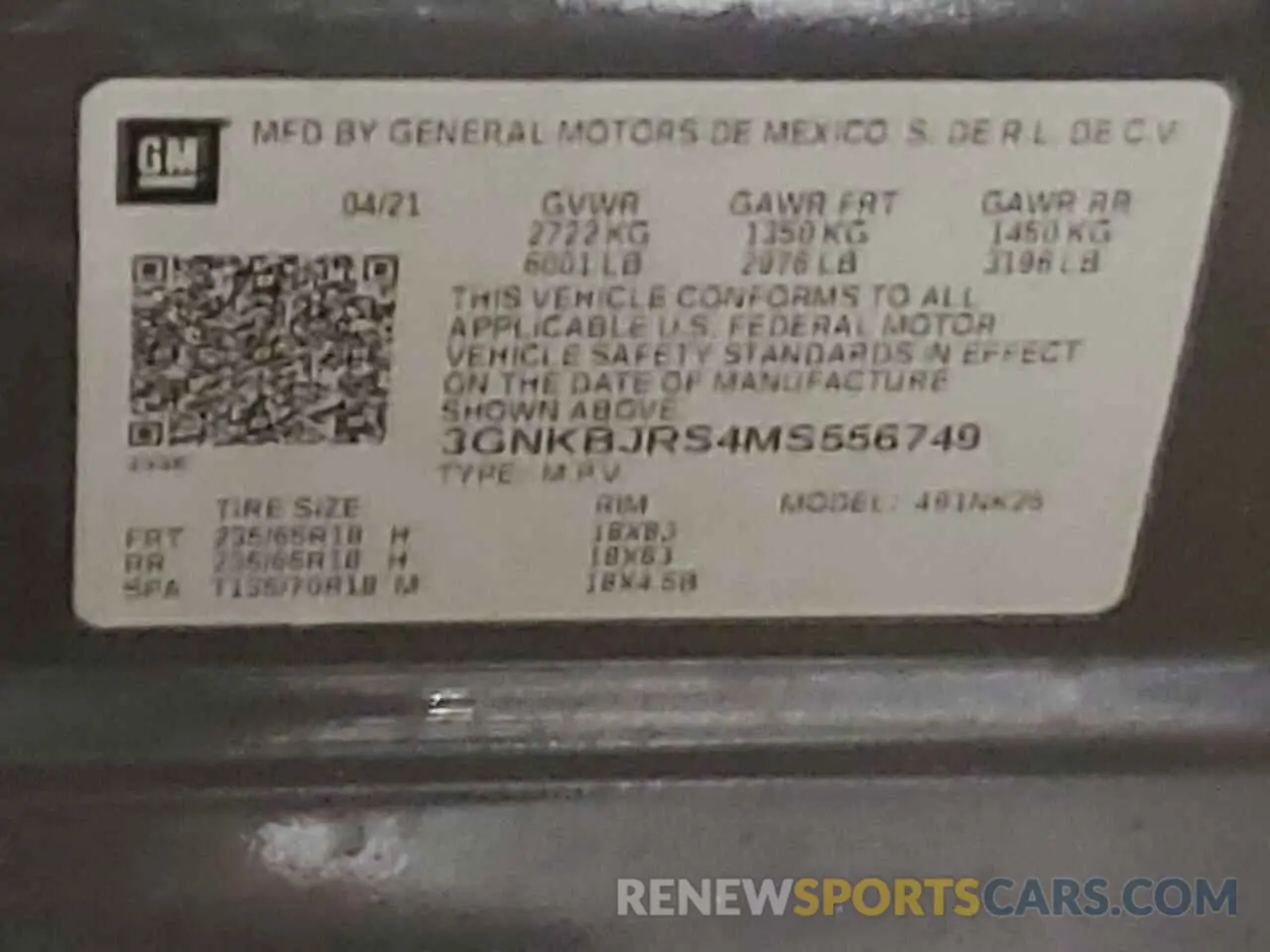 12 Photograph of a damaged car 3GNKBJRS4MS556749 CHEVROLET BLAZER 2021