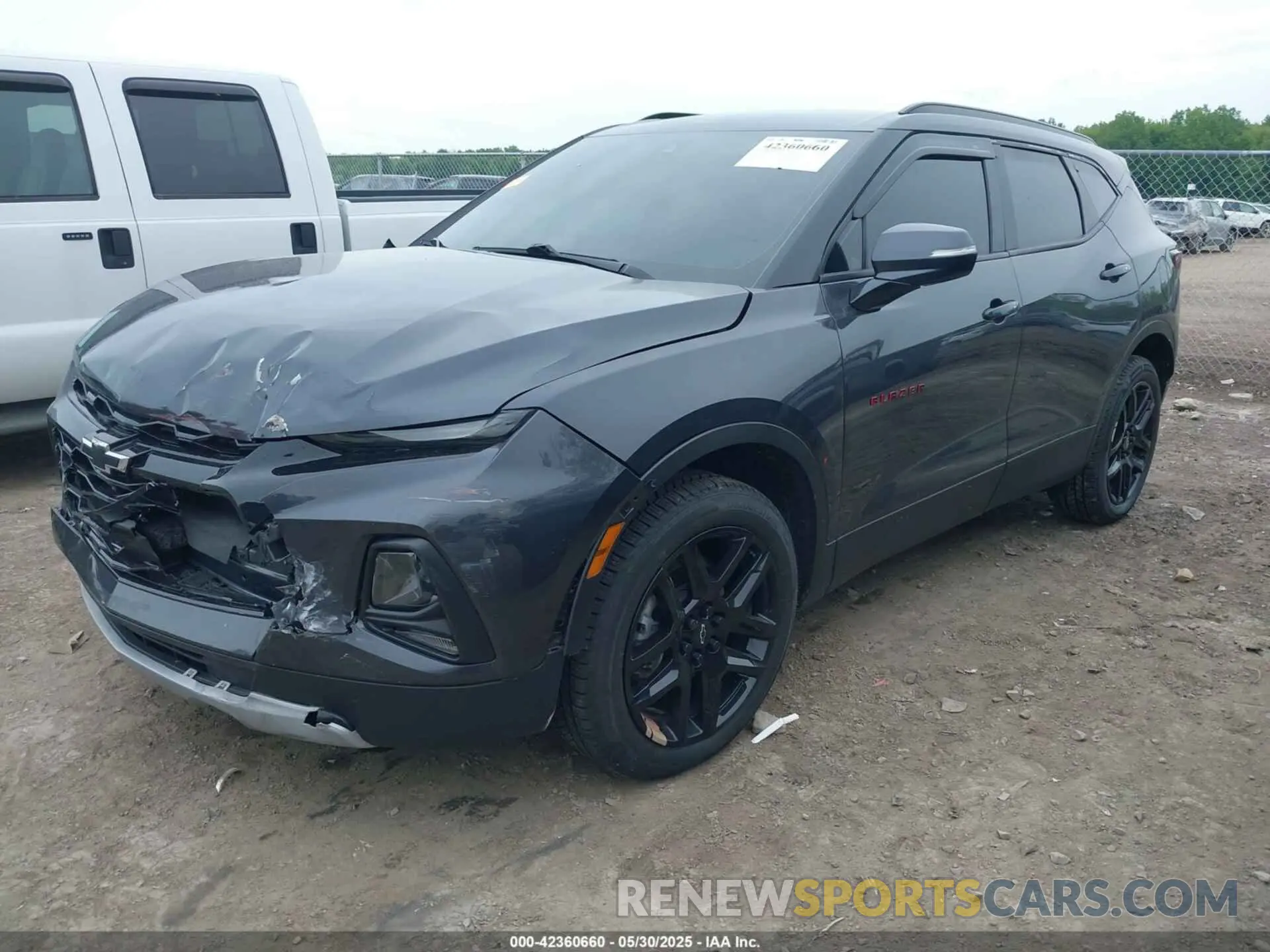 2 Photograph of a damaged car 3GNKBJRS7MS562738 CHEVROLET BLAZER 2021