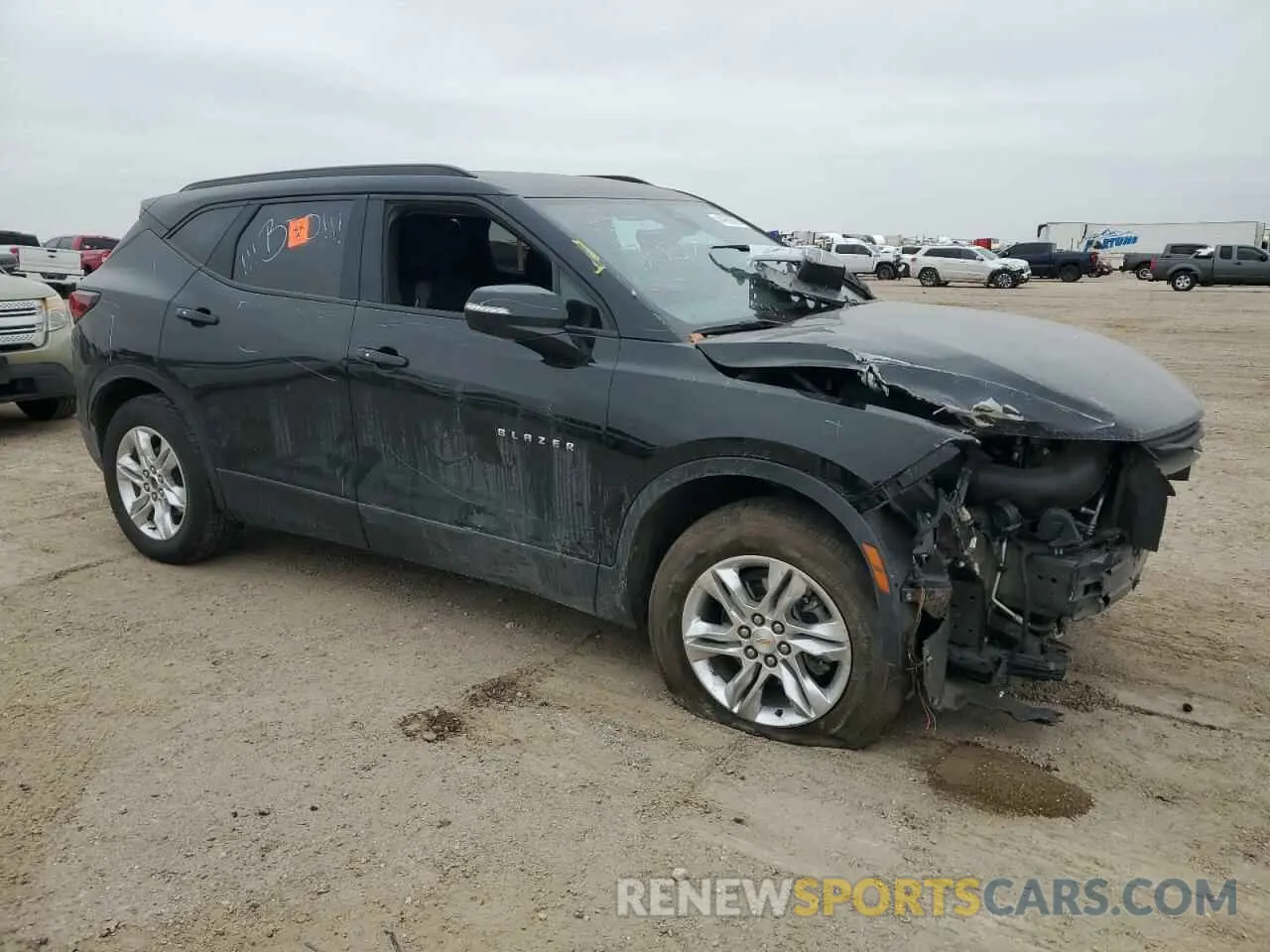 4 Photograph of a damaged car 3GNKBJRS7MS573058 CHEVROLET BLAZER 2021