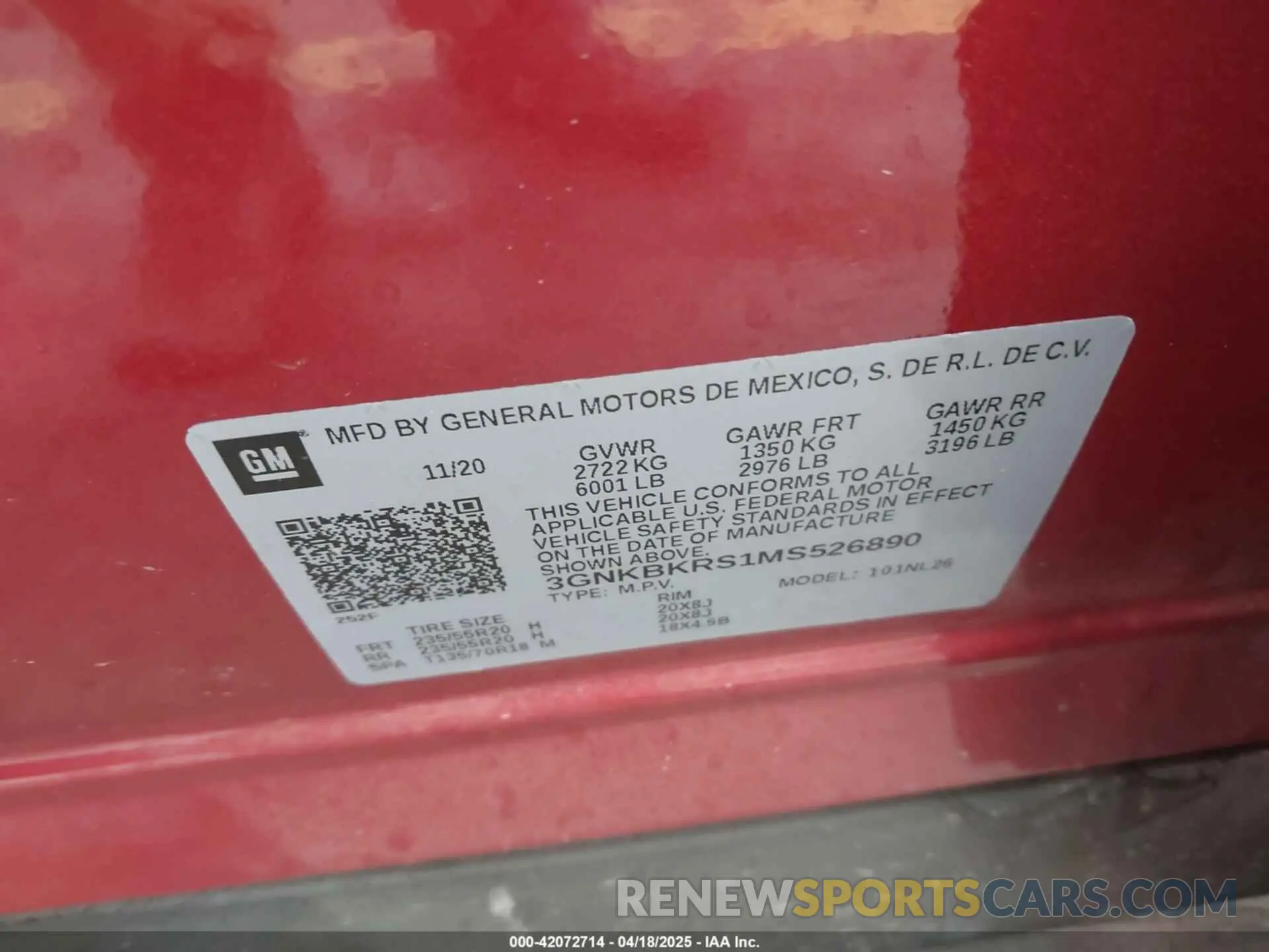 9 Photograph of a damaged car 3GNKBKRS1MS526890 CHEVROLET BLAZER 2021