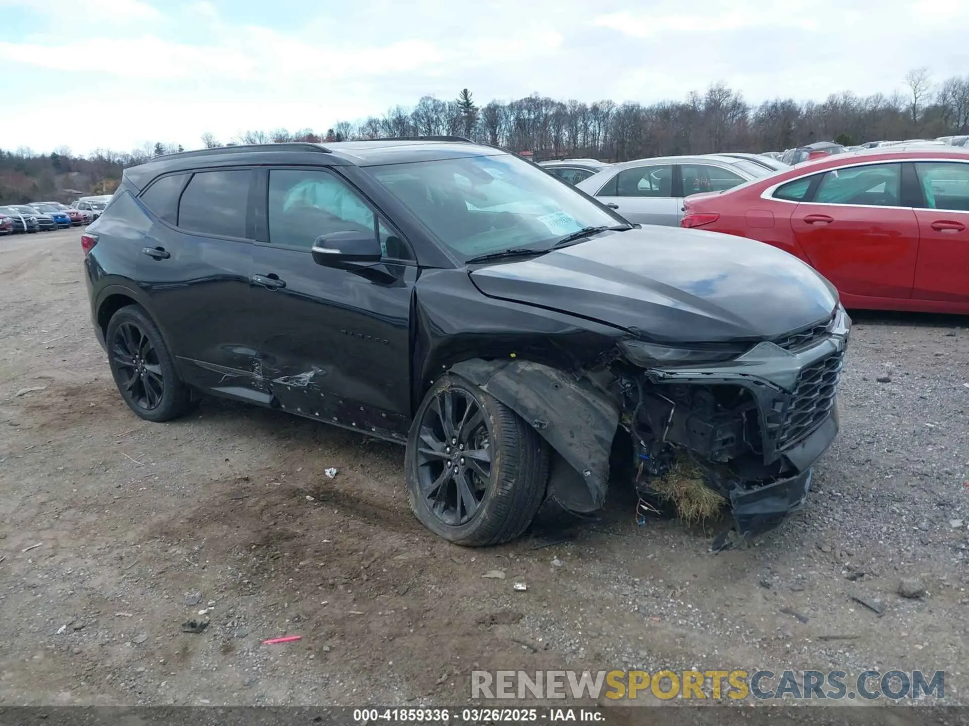 1 Photograph of a damaged car 3GNKBKRS2MS527336 CHEVROLET BLAZER 2021