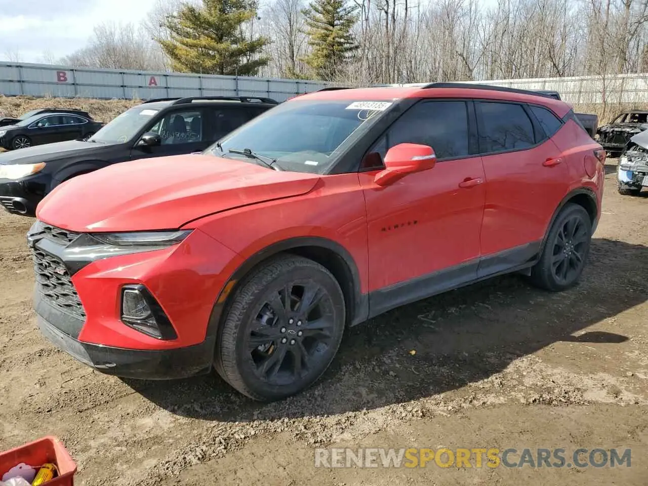 1 Photograph of a damaged car 3GNKBKRS2MS579615 CHEVROLET BLAZER 2021