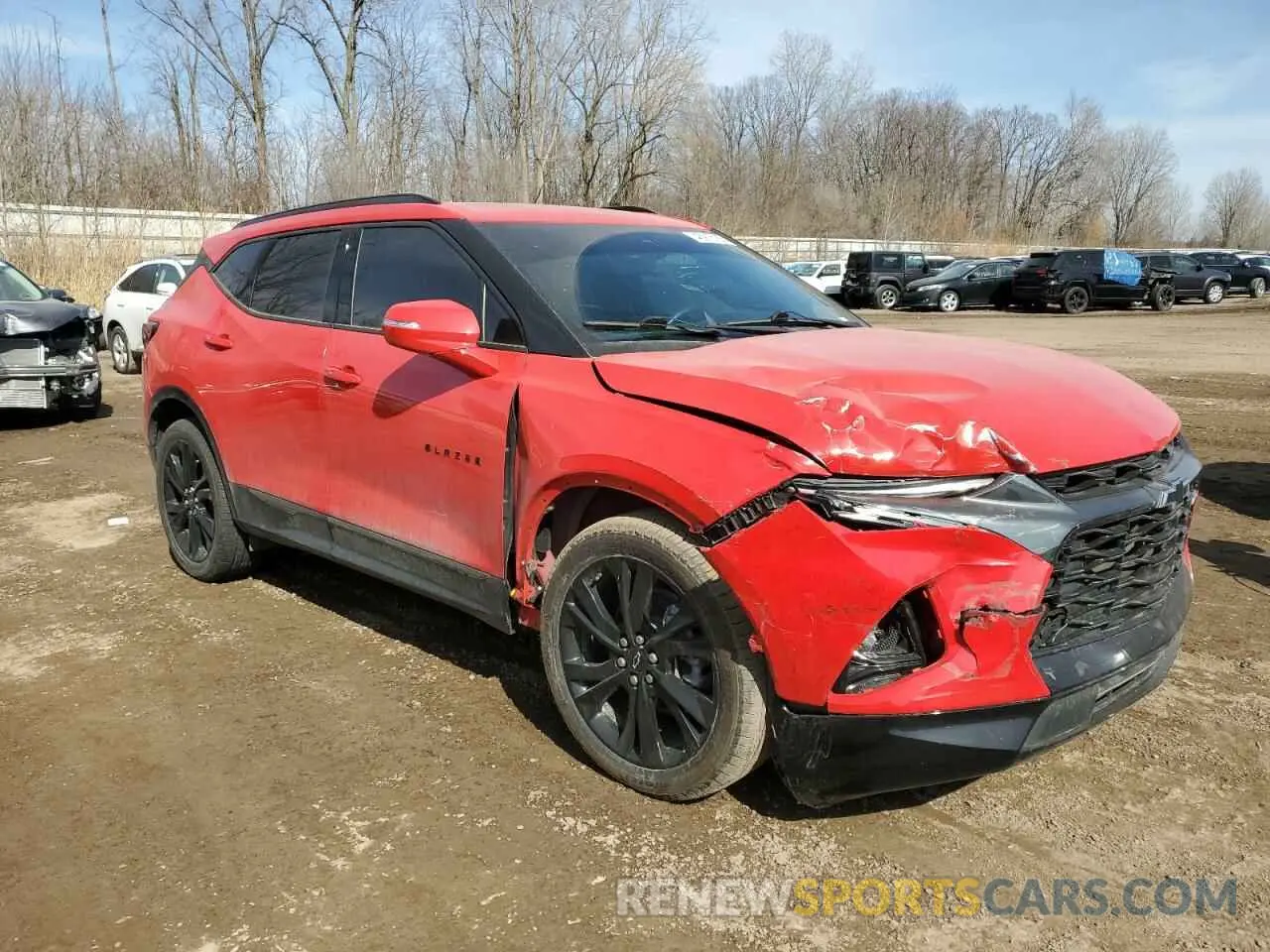 4 Photograph of a damaged car 3GNKBKRS2MS579615 CHEVROLET BLAZER 2021