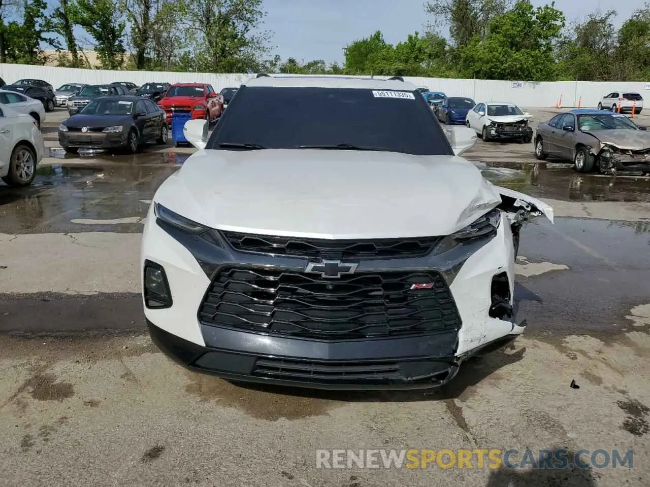 5 Photograph of a damaged car 3GNKBKRS3MS548714 CHEVROLET BLAZER 2021