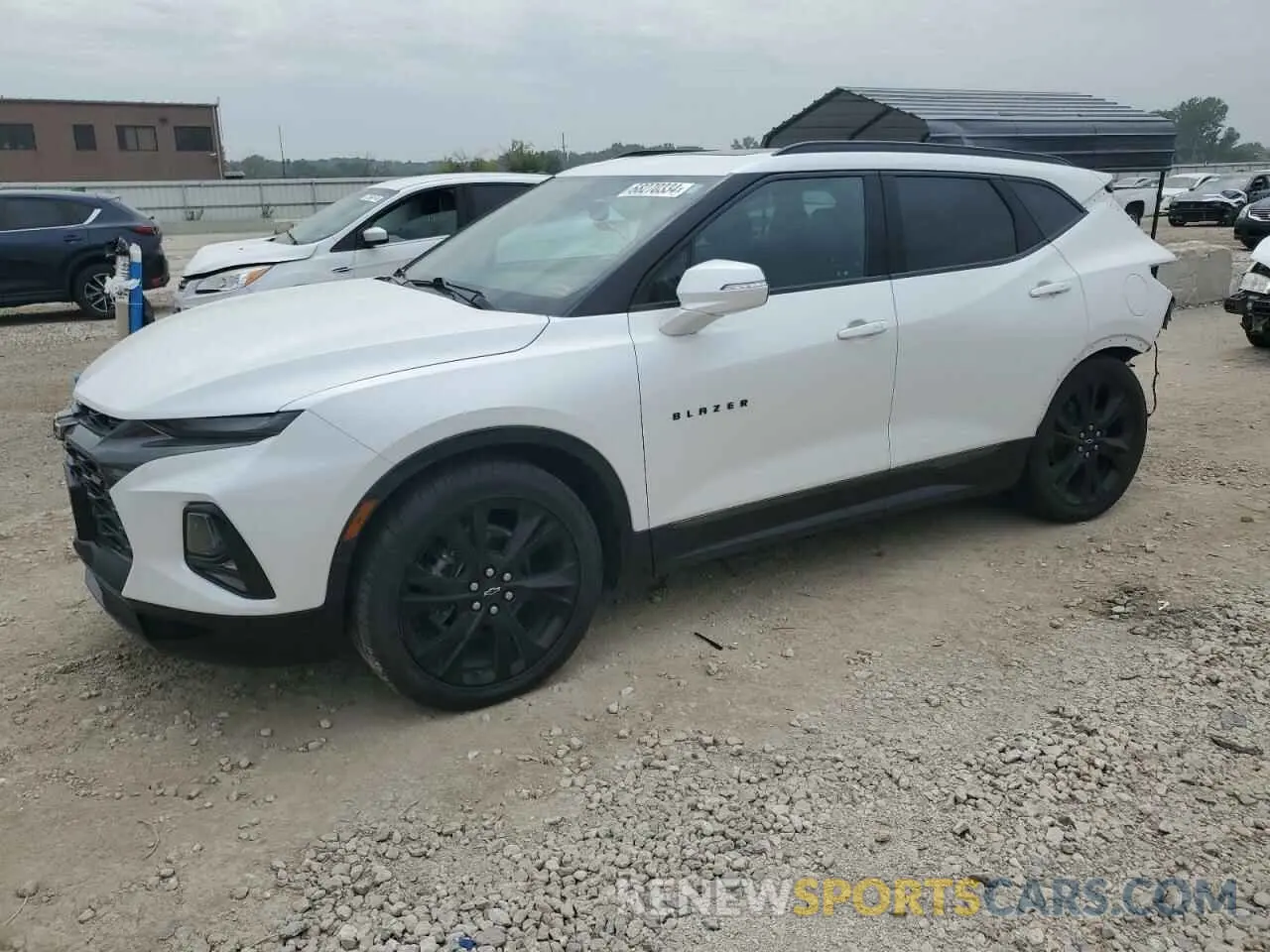 1 Photograph of a damaged car 3GNKBKRS6MS524293 CHEVROLET BLAZER 2021