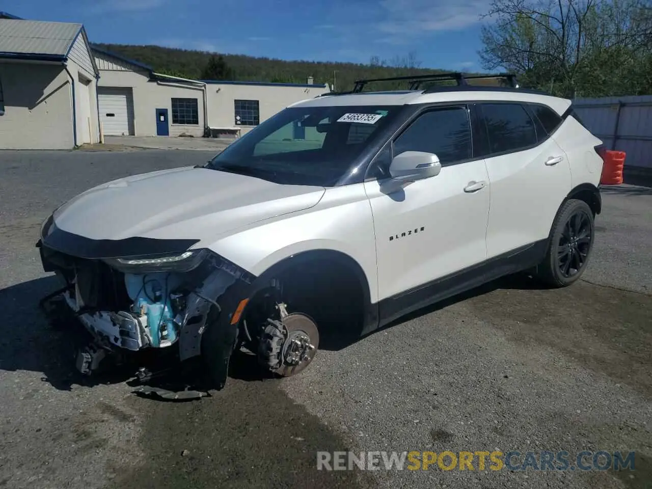 1 Photograph of a damaged car 3GNKBKRS7MS544729 CHEVROLET BLAZER 2021