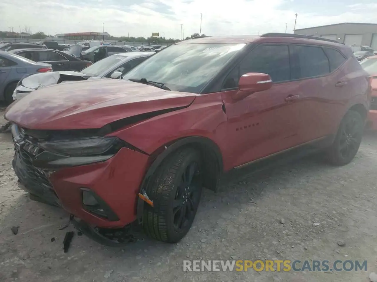 1 Photograph of a damaged car 3GNKBKRS8MS513361 CHEVROLET BLAZER 2021