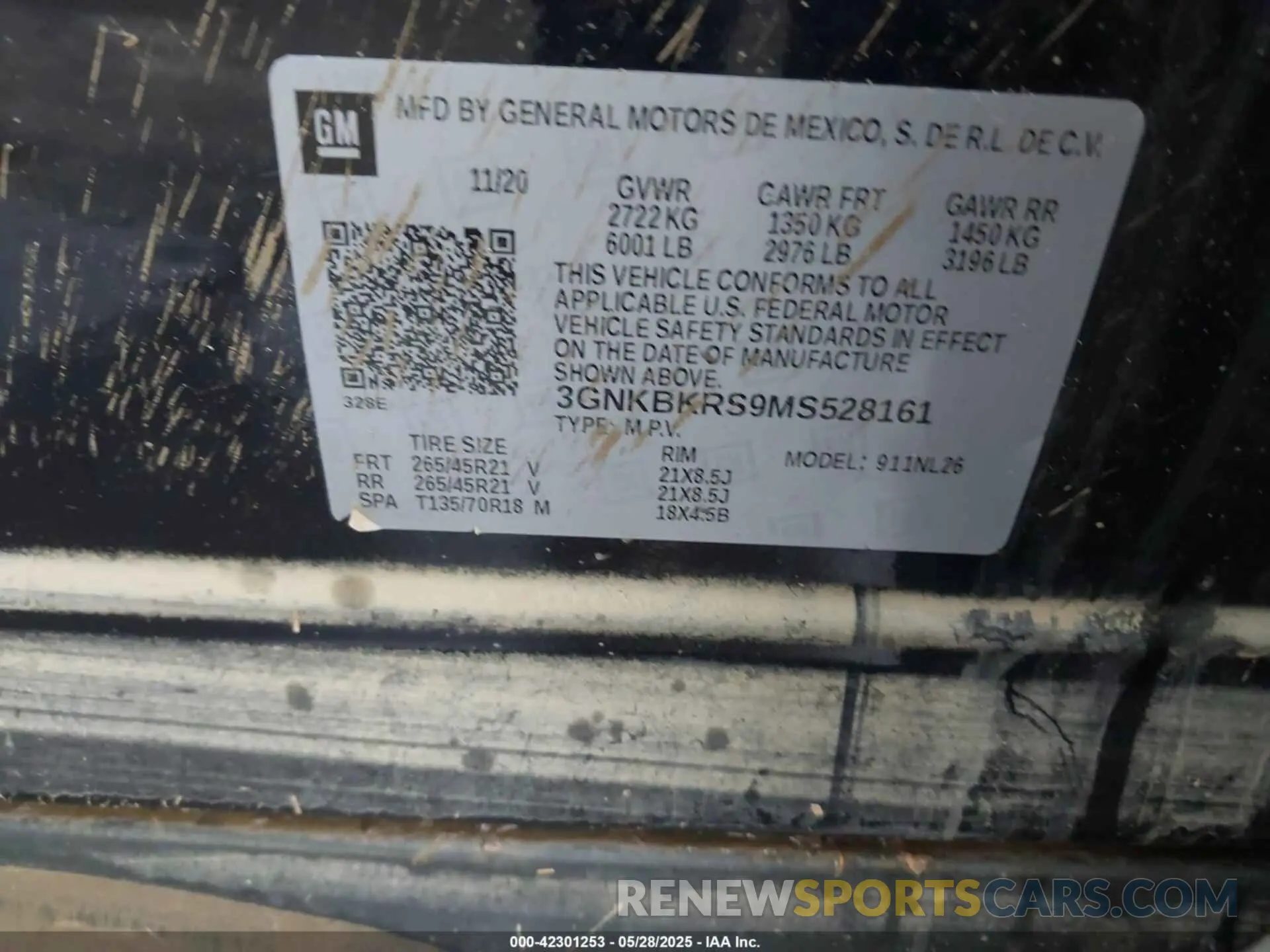 9 Photograph of a damaged car 3GNKBKRS9MS528161 CHEVROLET BLAZER 2021