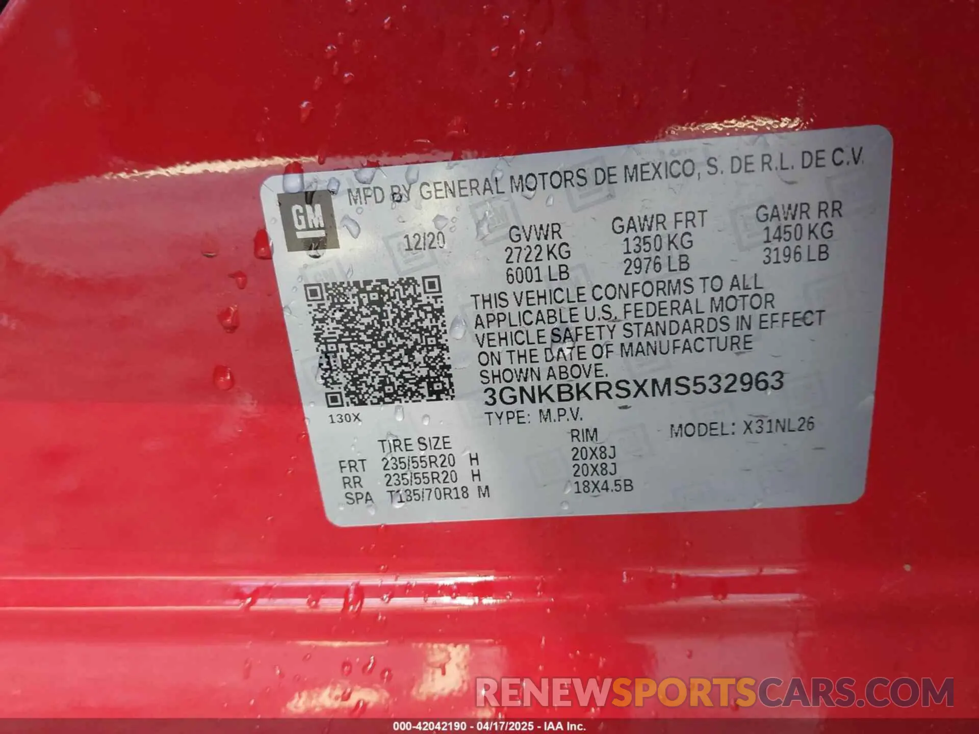 9 Photograph of a damaged car 3GNKBKRSXMS532963 CHEVROLET BLAZER 2021
