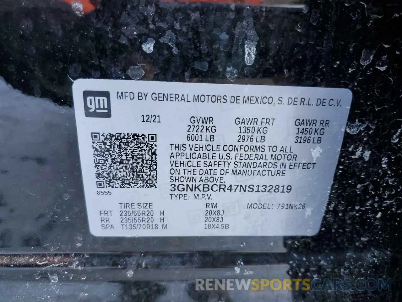 13 Photograph of a damaged car 3GNKBCR47NS132819 CHEVROLET BLAZER 2022